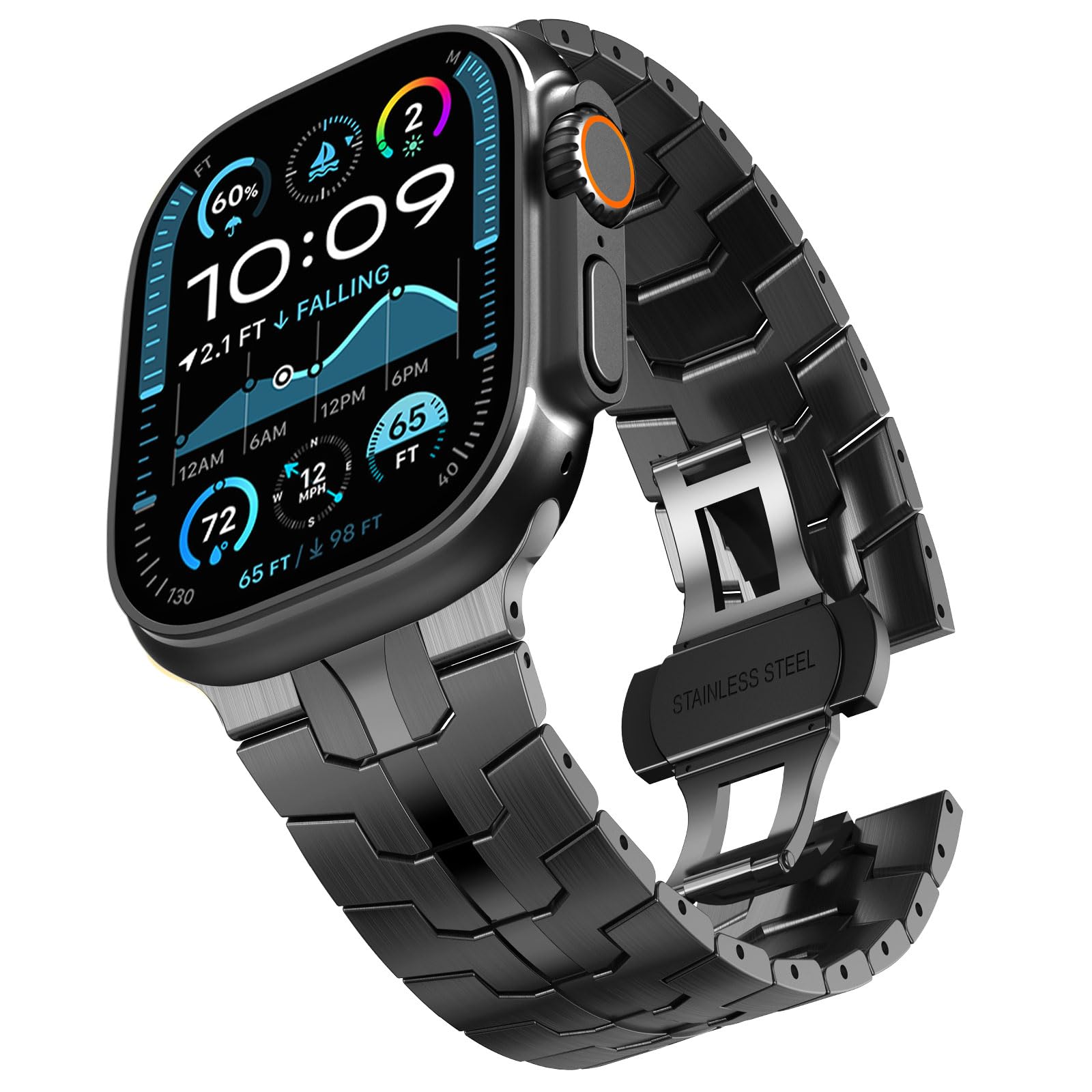 Correa Chanchy Titanium para Apple Watch Ultra 2 de 49 mm Negro - Venta Internacional $1,167