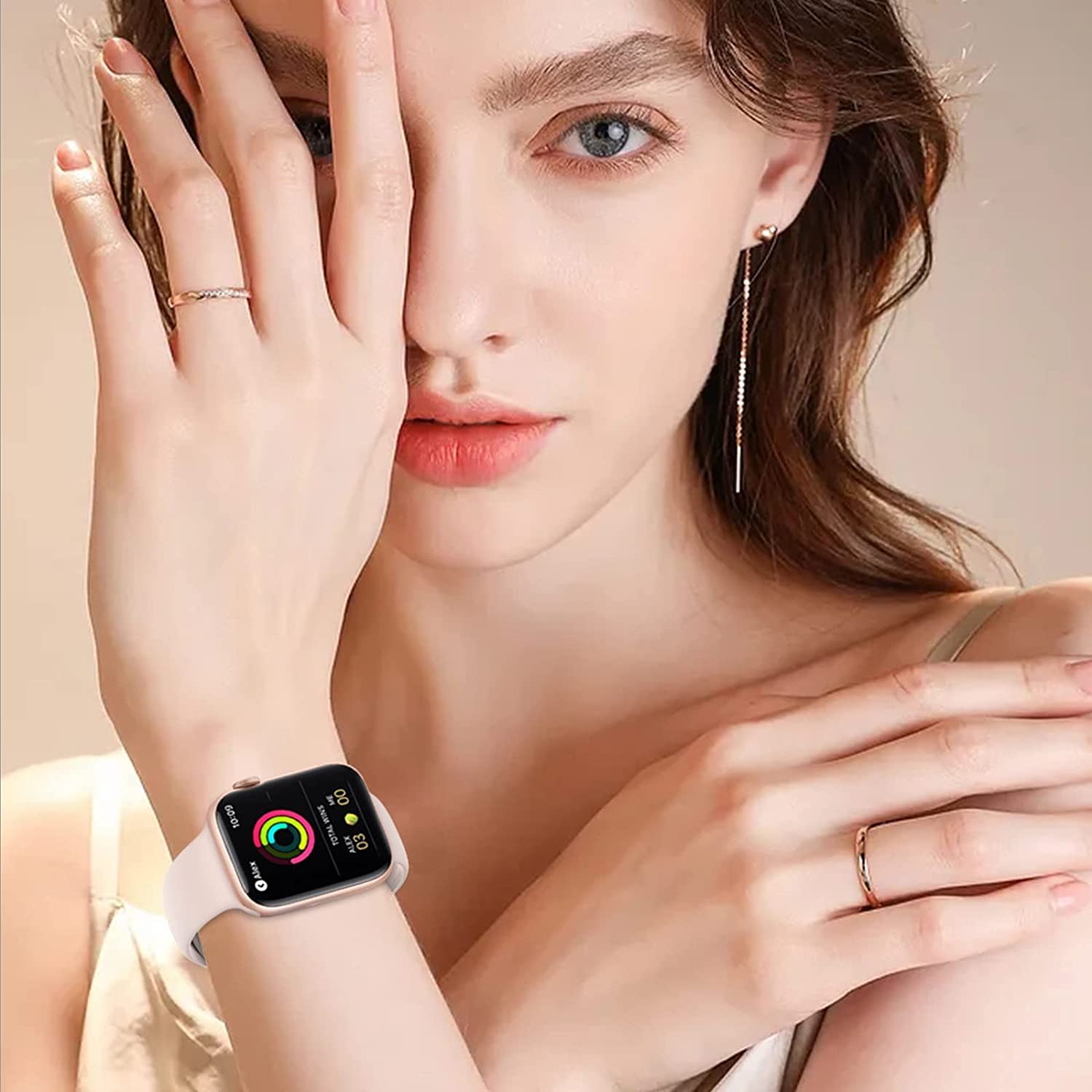 Foto 3 | Pack De 15 Correas De Reloj Supernana De Silicona Blanda Para Apple Watch - Venta Internacional.