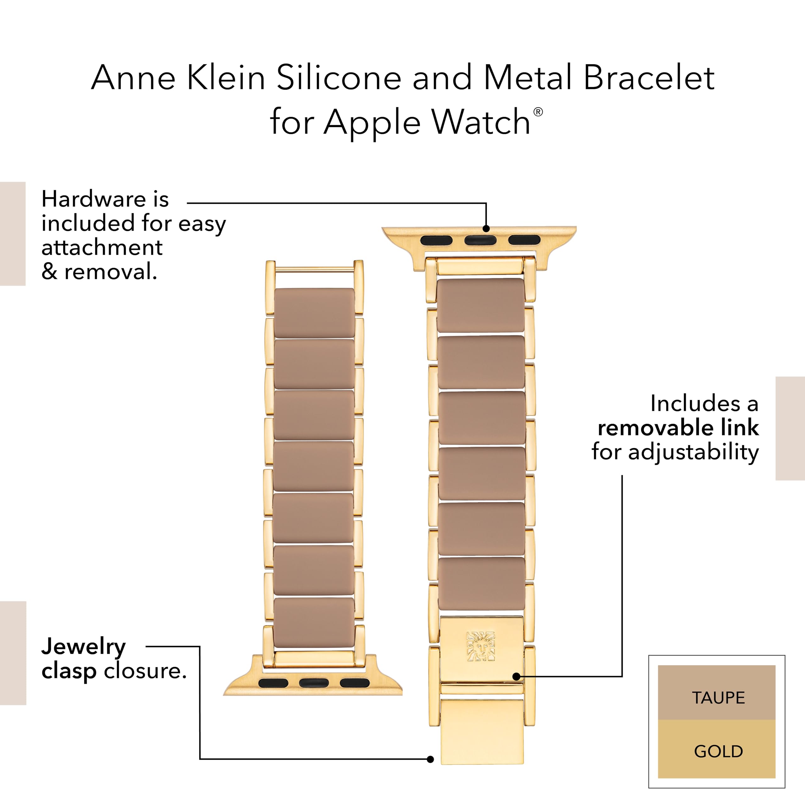 Foto 4 pulgar | Correa de Repuesto para Apple Watch Anne Klein Fashion - Venta Internacional