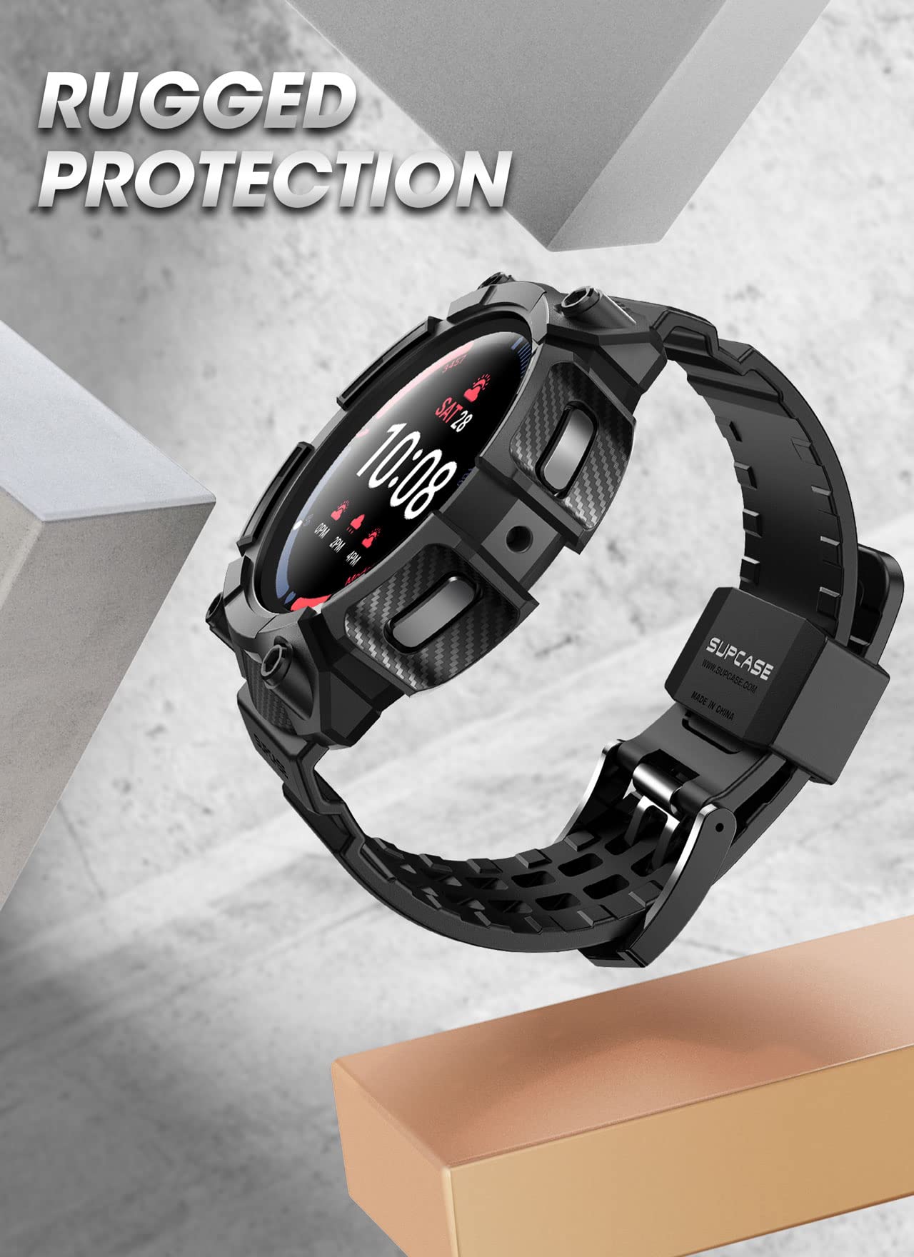 Foto 3 pulgar | Funda Protectora Supcase Unicorn Beetle Pro Para Galaxy Watch 5 Pro - Venta Internacional.