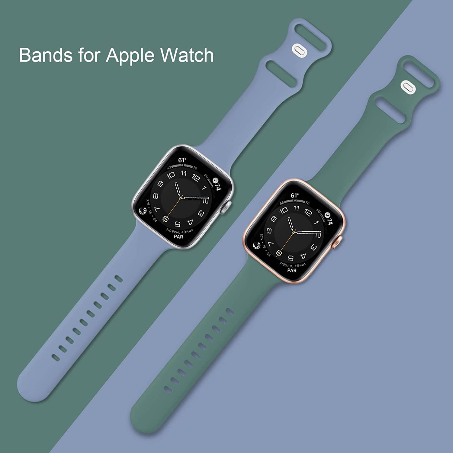 Foto 2 | Set de Correas para Apple Watch Supernana Silicona Blanda 15 Piezas - Venta Internacional