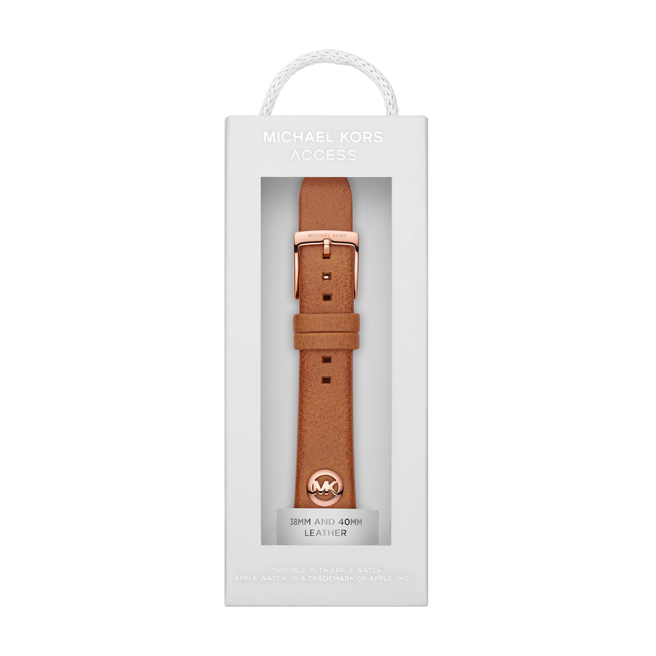 Foto 4 pulgar | Correa de Piel Marrón Michael Kors para Apple Watch 38/40/41 mm Café - Venta Internacional