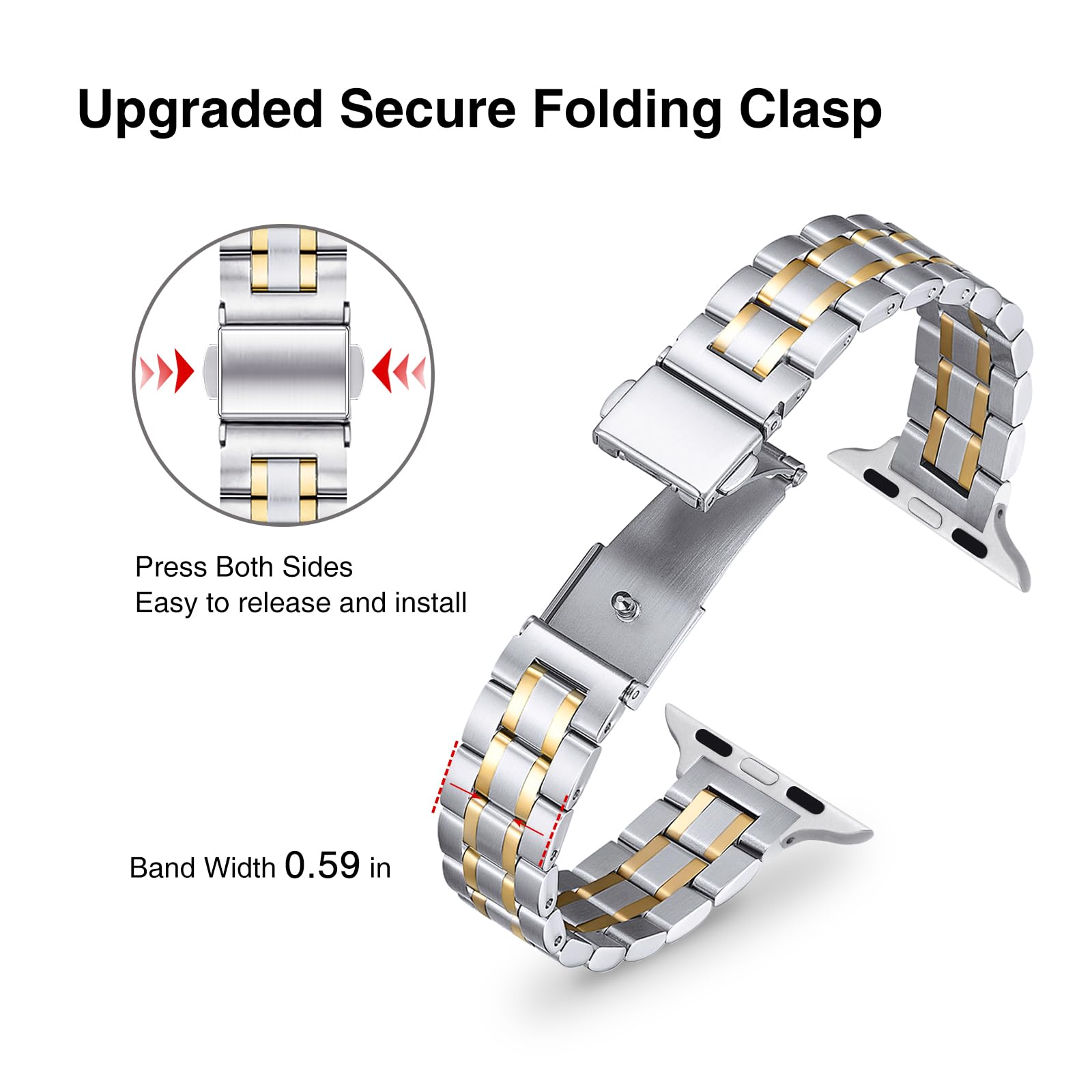 Foto 4 pulgar | Correa de Repuesto Stiroll para Apple Watch 38/40/41/42 mm - Venta Internacional