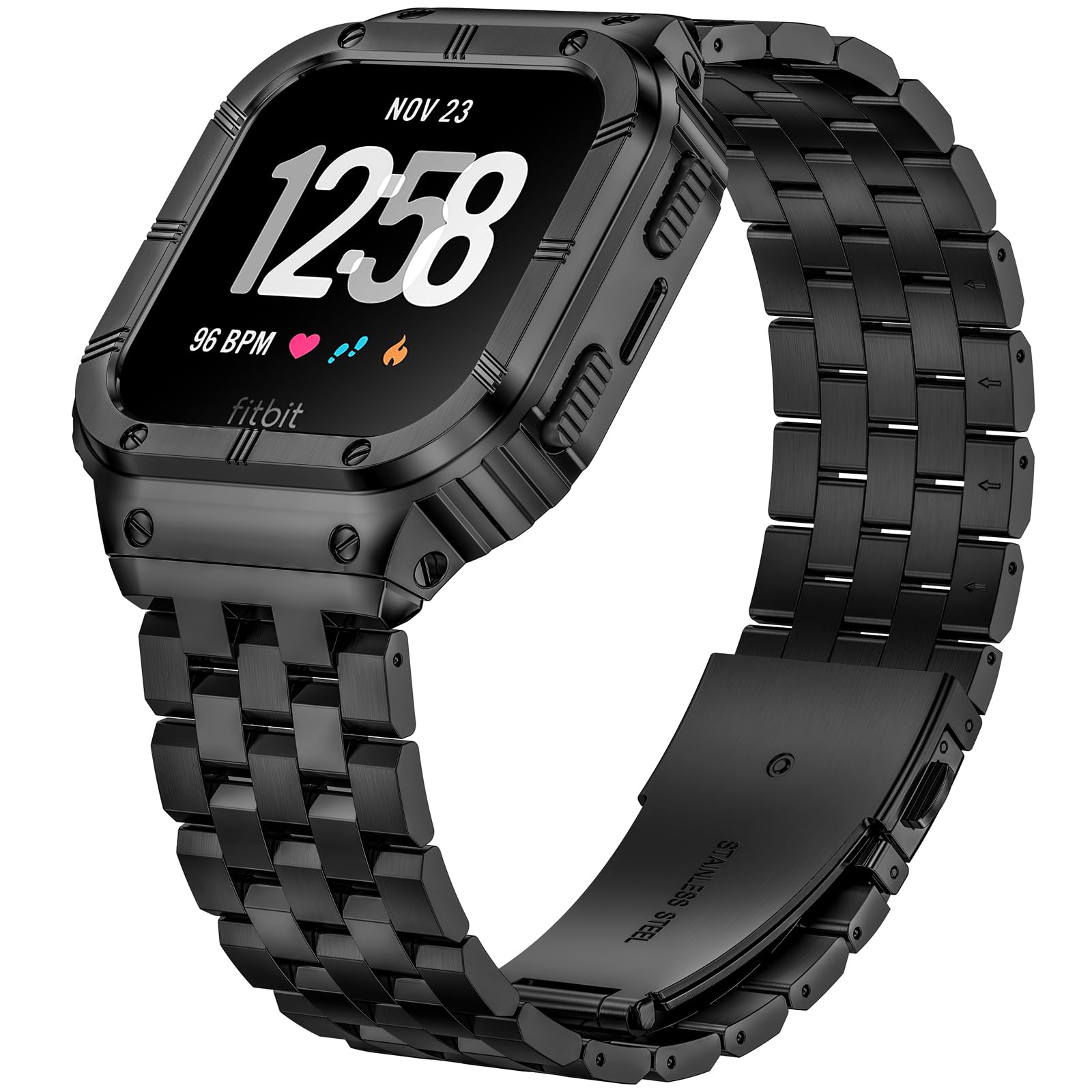 Foto 2 pulgar | Correa De Reloj Suplink De Acero Inoxidable Para Fitbit Versa 4/3/2 - Venta Internacional.