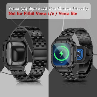 Foto 2 | Correa De Reloj Suplink De Acero Inoxidable Para Fitbit Versa 4/3/2 - Venta Internacional.