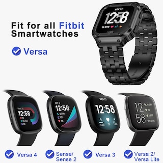 Foto 3 | Correa De Reloj Suplink De Acero Inoxidable Para Fitbit Versa 4/3/2 - Venta Internacional.