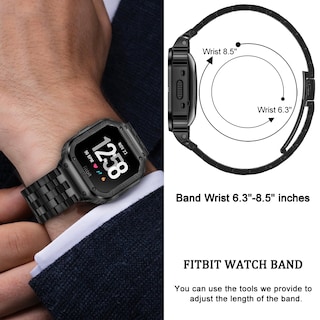 Foto 4 | Correa De Reloj Suplink De Acero Inoxidable Para Fitbit Versa 4/3/2 - Venta Internacional.