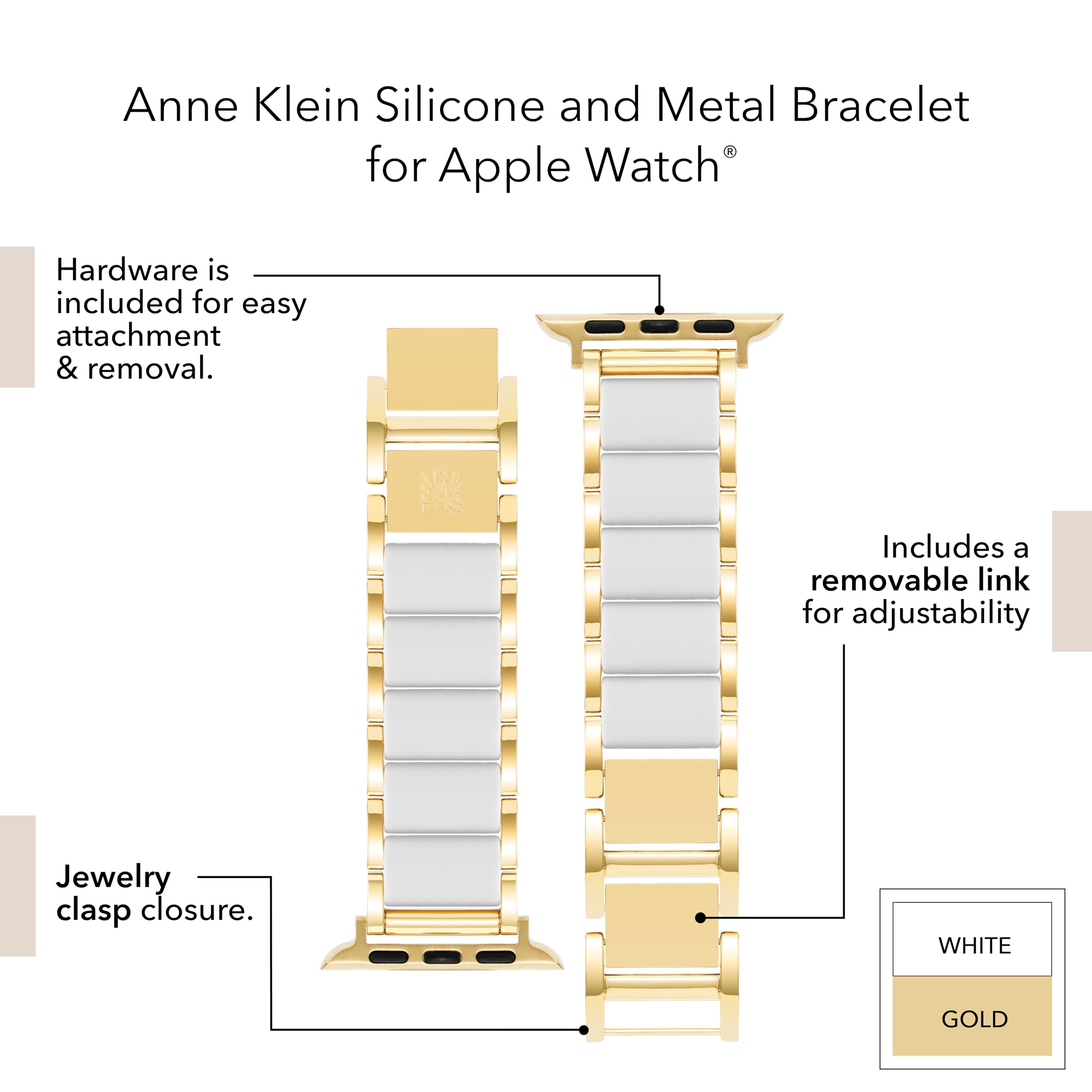 Foto 4 pulgar | Correa Anne Klein para Apple Watch-Venta Internacional