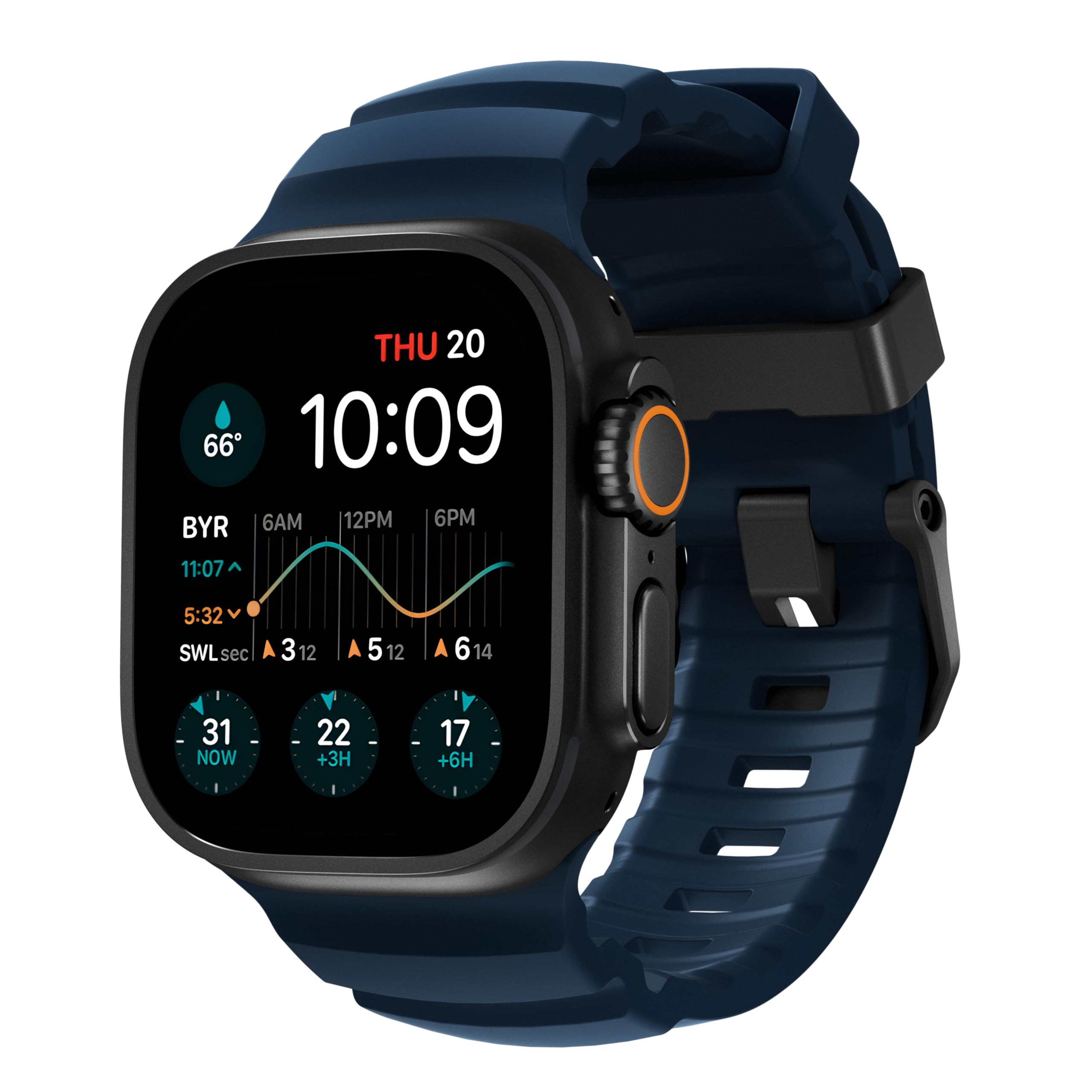 Foto 2 pulgar | Correa para Apple Watch Nomad Rocky Point Azul Atlántico - Venta Internacional