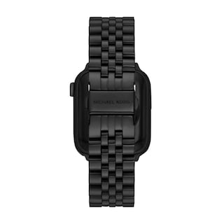 Foto 2 | Correa de Reloj Michael Kors de Acero Inoxidable Negro para Apple Watch - Venta Internacional