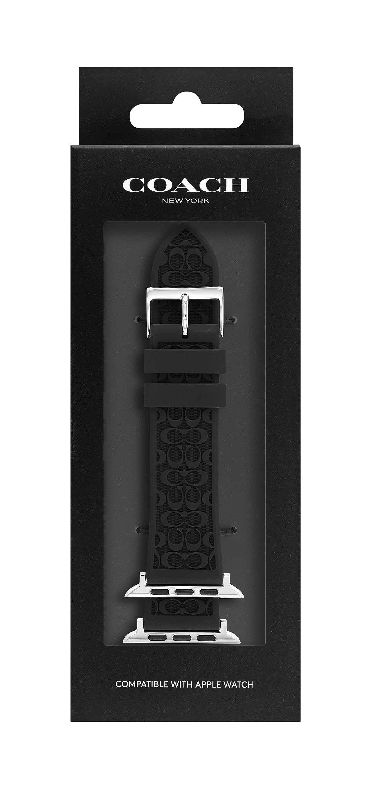Foto 3 pulgar | Correa de Silicona Coach Signature para Apple Watch de 42/44 mm - Venta Internacional
