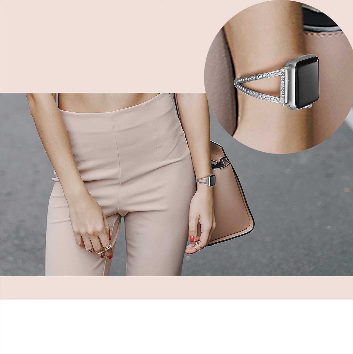 Foto 6 | Correa de Reloj Secbolt Bling Acero Inoxidable - Venta Internacional