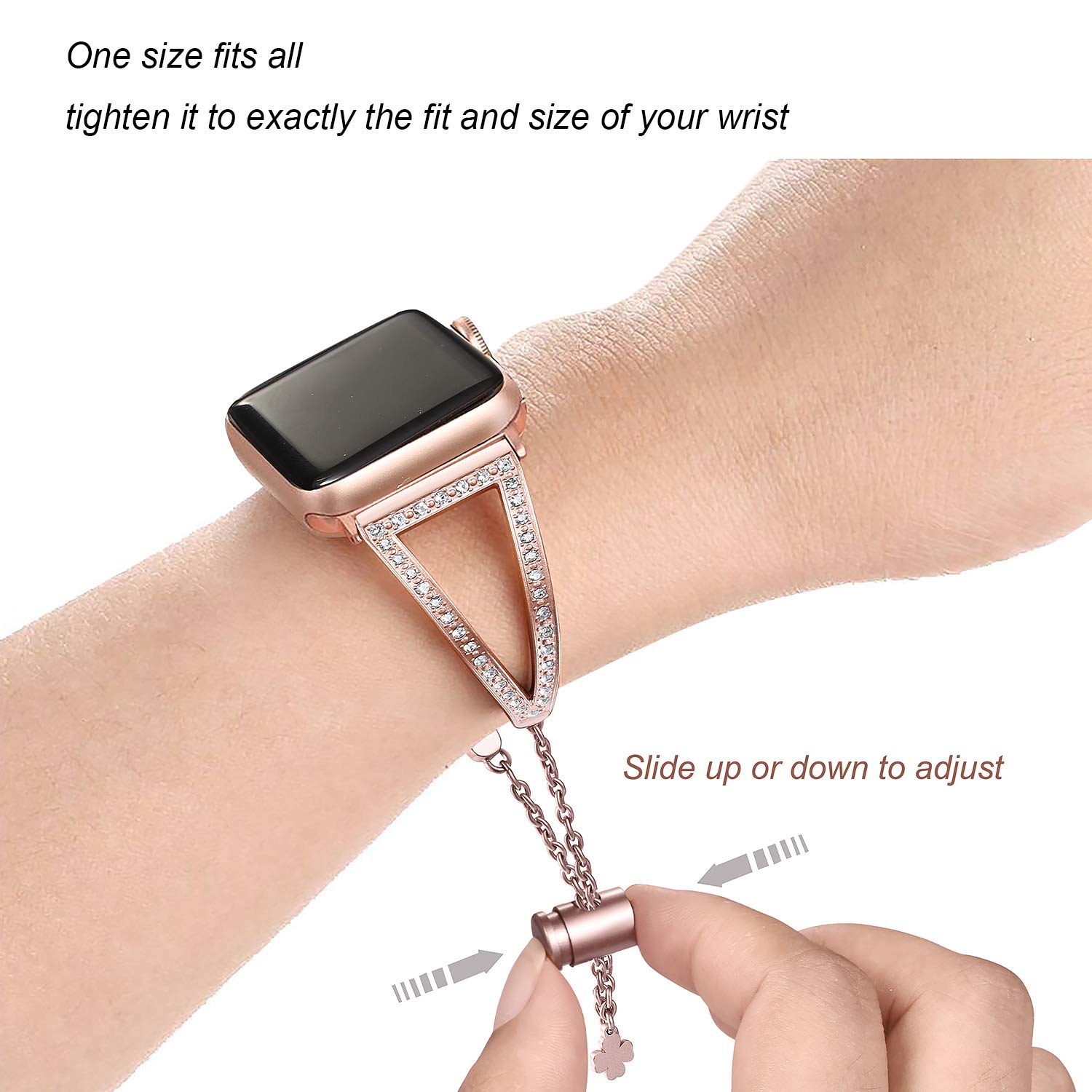 Foto 8 pulgar | Correa de Reloj Secbolt Bling Acero Inoxidable - Venta Internacional