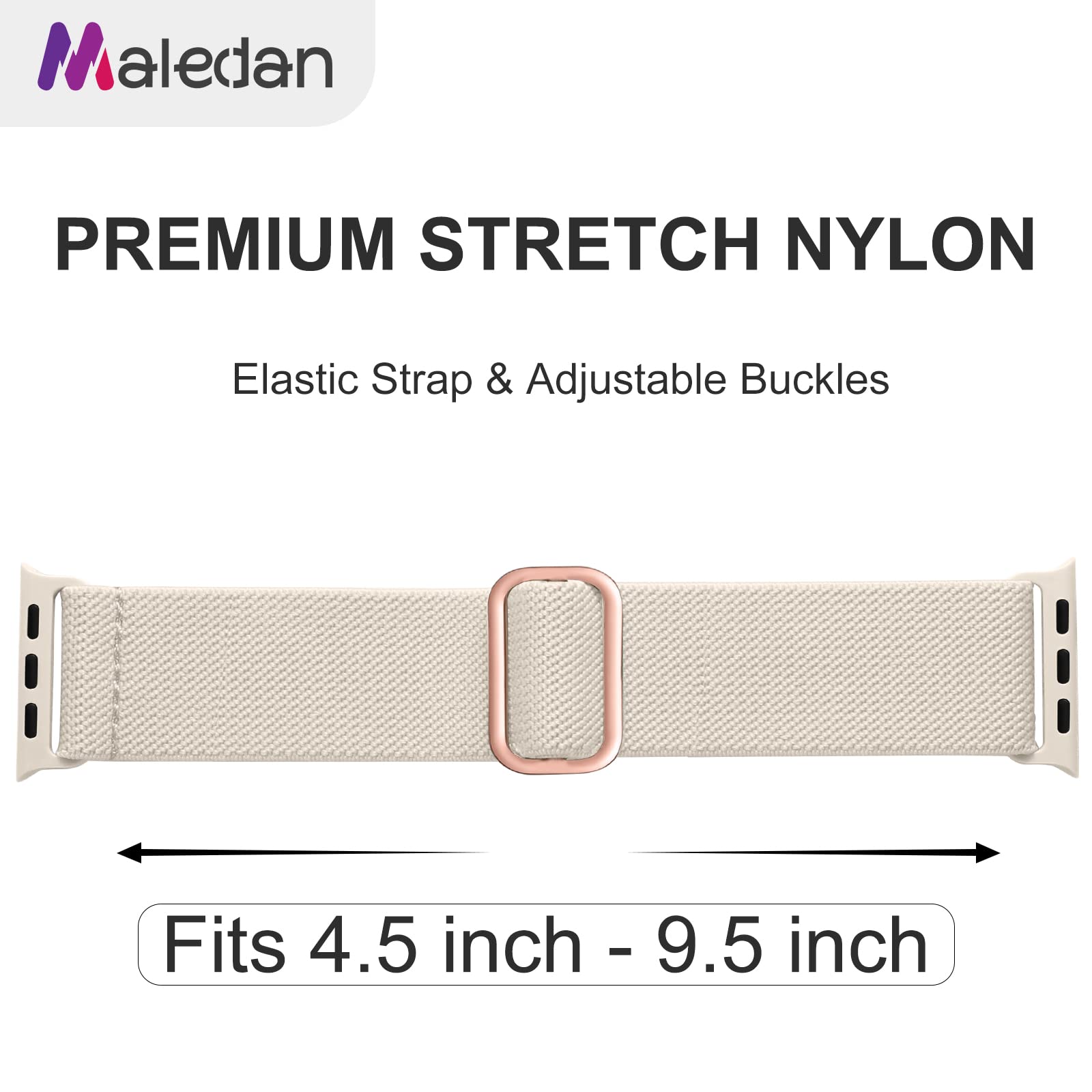 Foto 4 pulgar | Pack de 10 Correas Maledan de Nailon para Apple Watch- Venta Internacional
