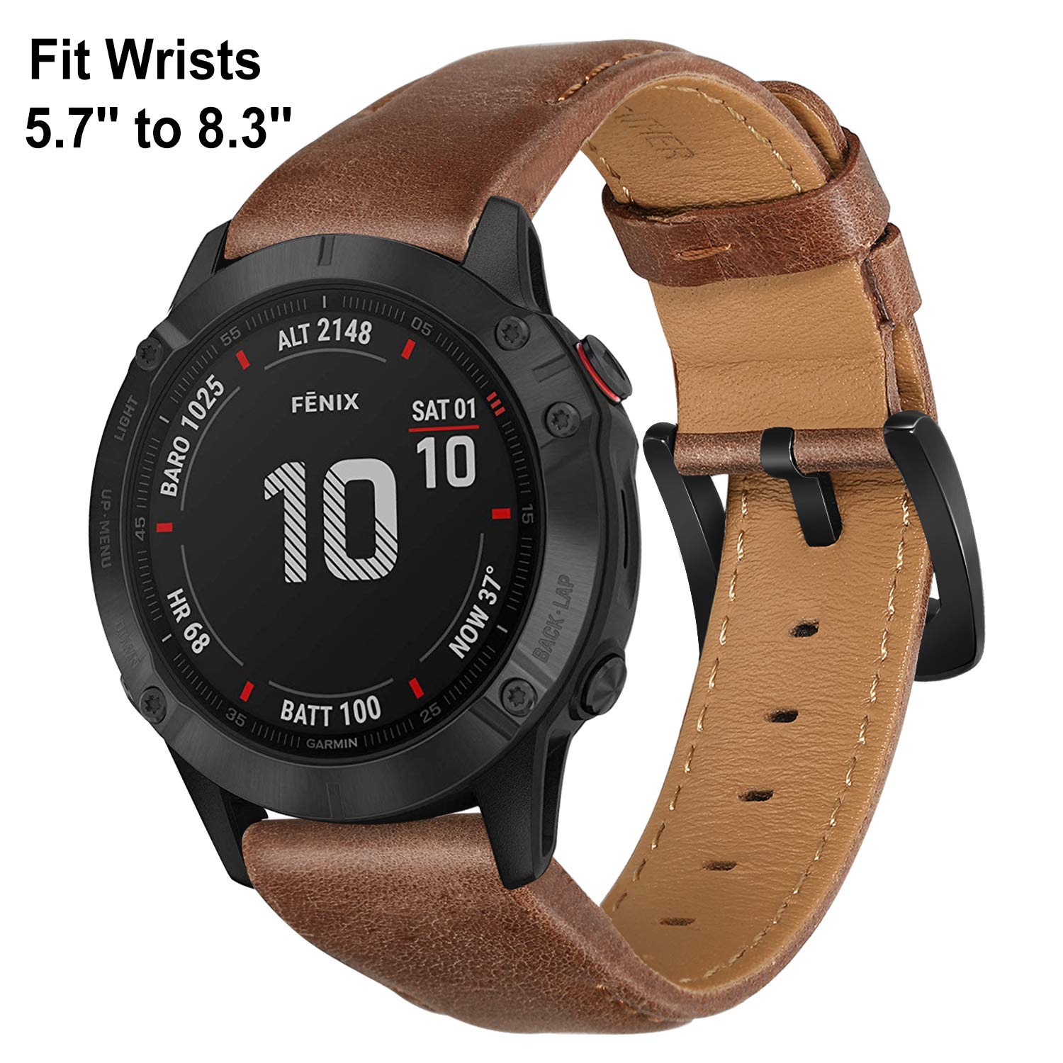 Foto 3 pulgar | Correa de Reloj Trumirr para Garmin Fenix 8 51 mm 7x 6x Pro 5 Café - Venta Internacional