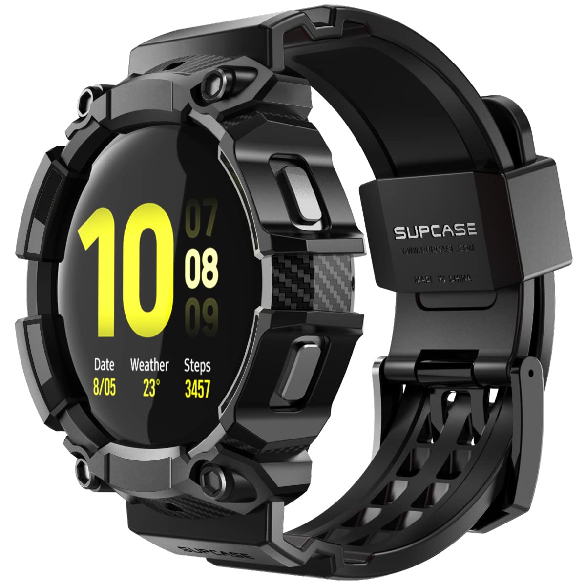 Foto 2 pulgar | Funda Protectora Supcase Galaxy Watch 5/4 Negro - Venta Internacional
