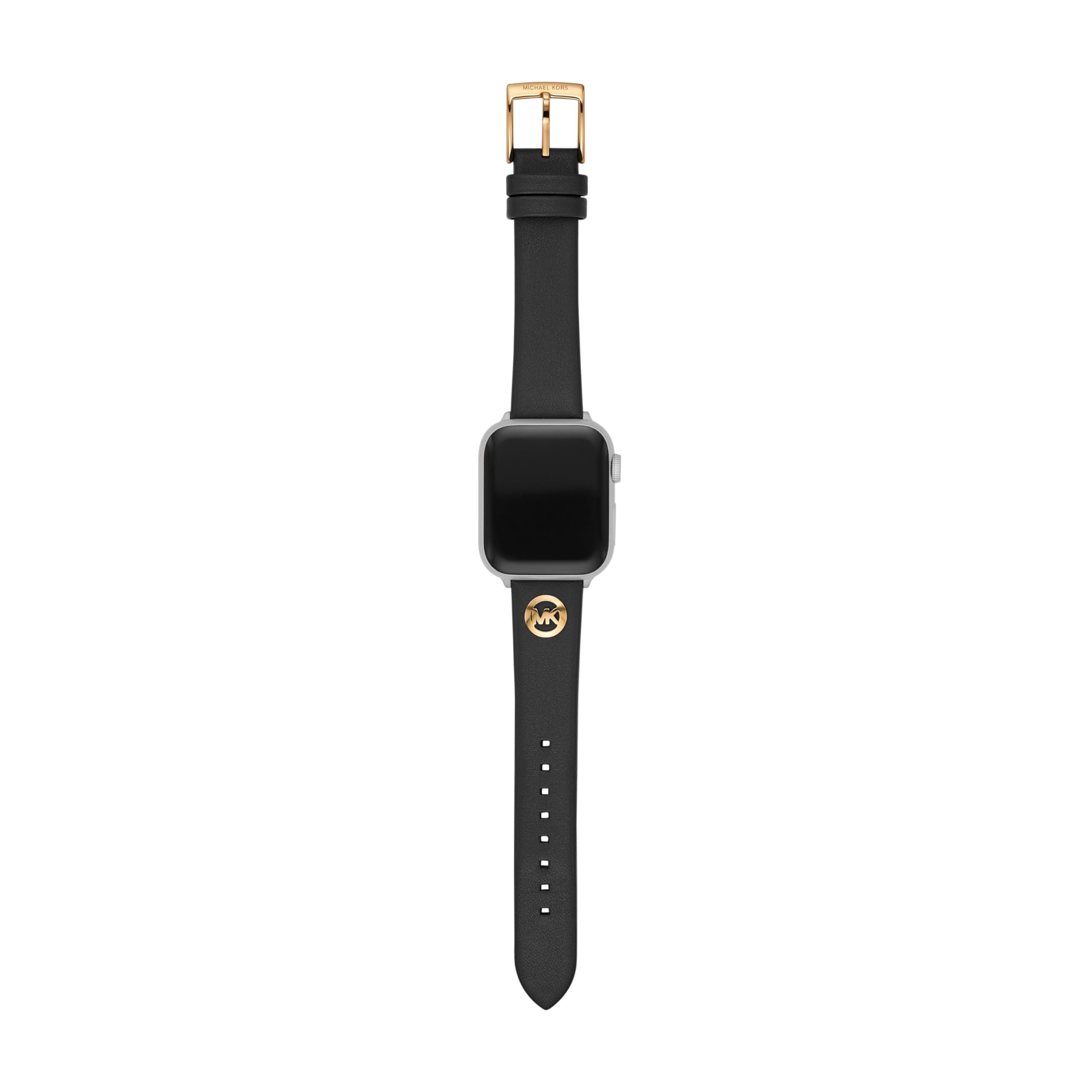Foto 3 pulgar | Correa de Reloj Michael Kors de Piel para Apple Watch 38 40 41 mm Negro - Venta Internacional