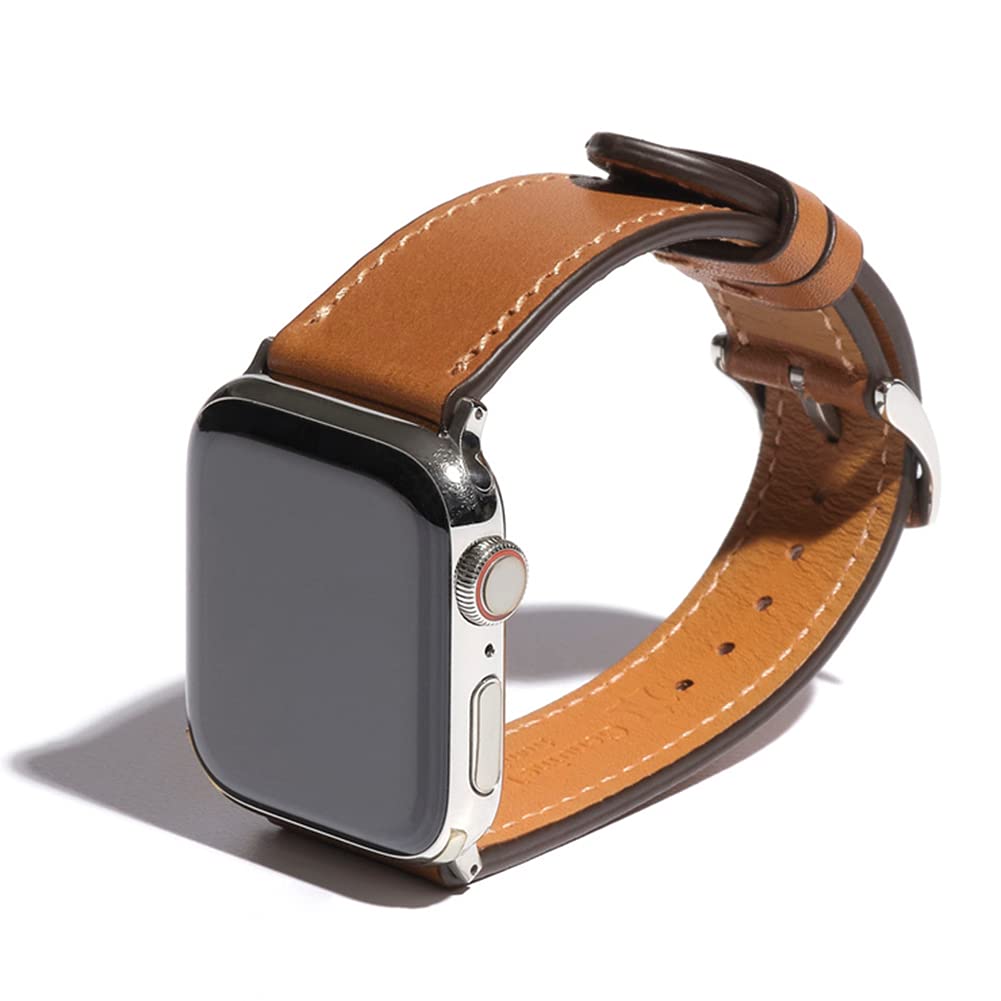 Foto 4 pulgar | Correa de Piel para Apple Watch Sonamu New York New Barenia - Venta Internacional