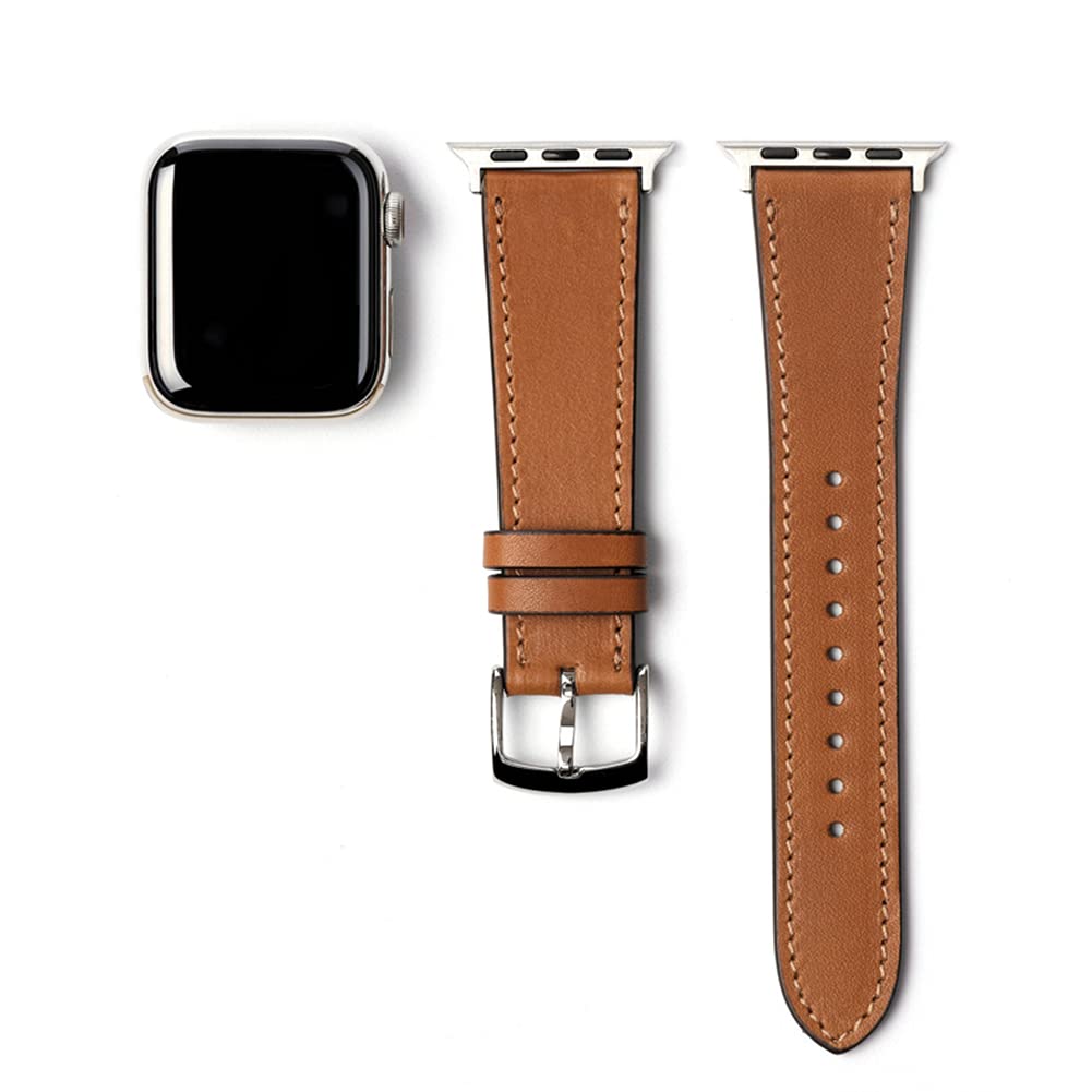 Foto 5 pulgar | Correa de Piel para Apple Watch Sonamu New York New Barenia - Venta Internacional