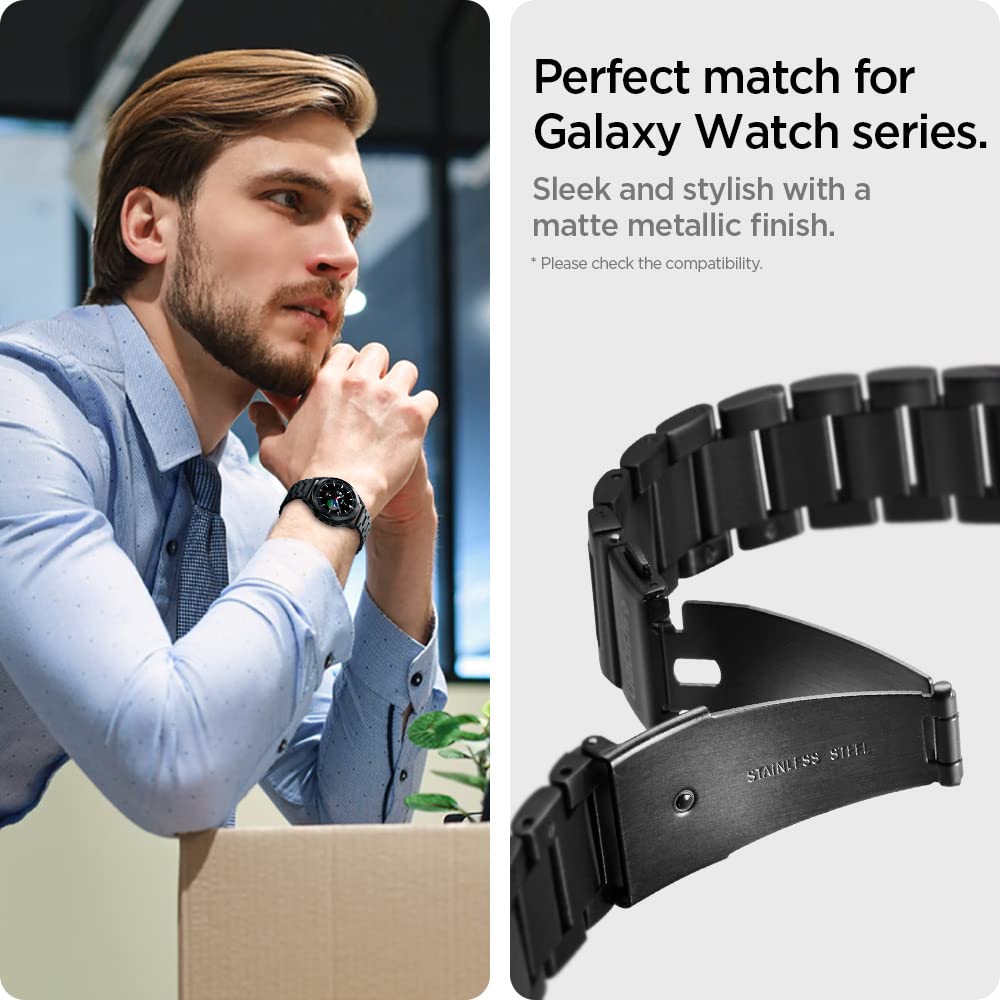 Foto 6 pulgar | Correa Spigen Modern Fit Acero Inoxidable para Samsung - Venta Internacional