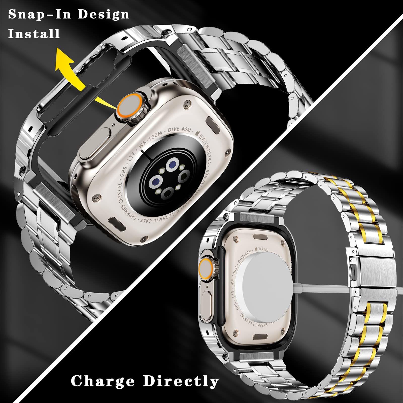Foto 3 pulgar | Correa Miohhr Acero Inoxidable para Apple Watch Ultra 2 1 - Venta Internacional