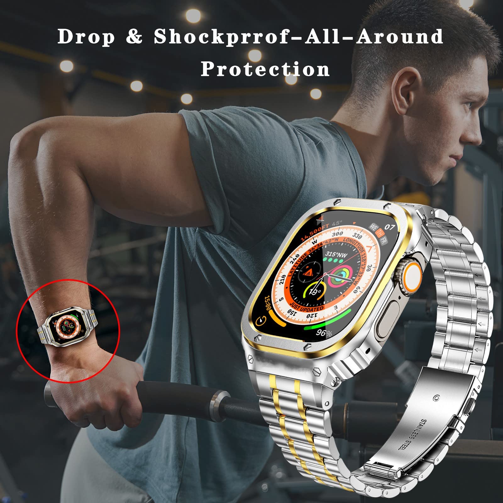 Foto 7 pulgar | Correa Miohhr Acero Inoxidable para Apple Watch Ultra 2 1 - Venta Internacional