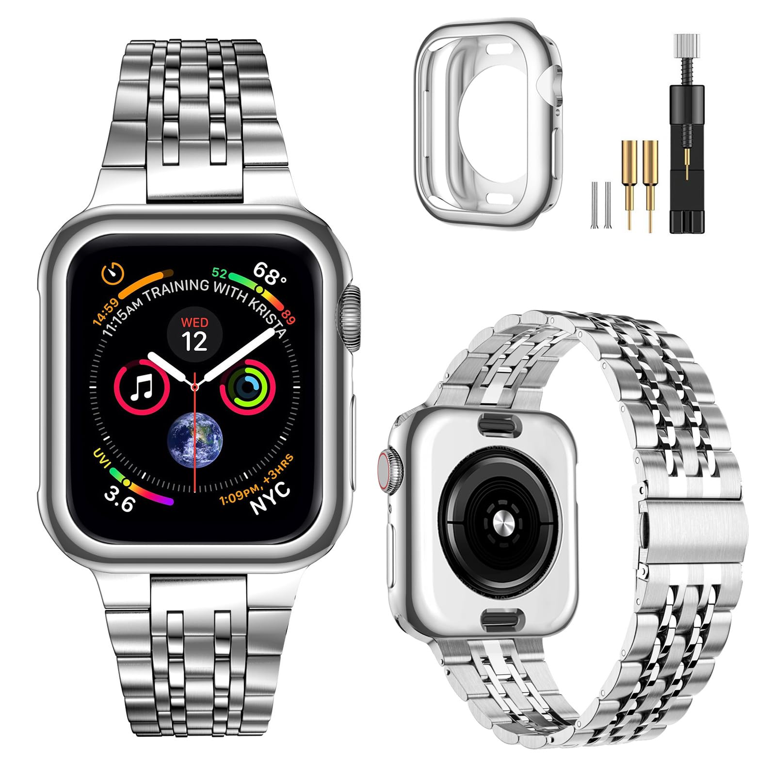 Foto 2 pulgar | Correa de Reloj MioHHR Compatible con Apple Watch Series 10 de 46 mm - Venta Internacional
