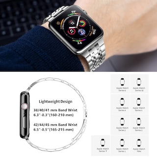 Foto 5 | Correa de Reloj MioHHR Compatible con Apple Watch Series 10 de 46 mm - Venta Internacional
