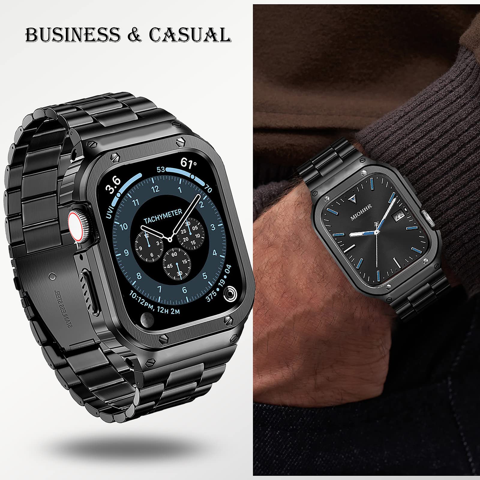 Foto 5 pulgar | Correa y Funda Miohhr para Apple Watch de 45 mm-Venta Internacional