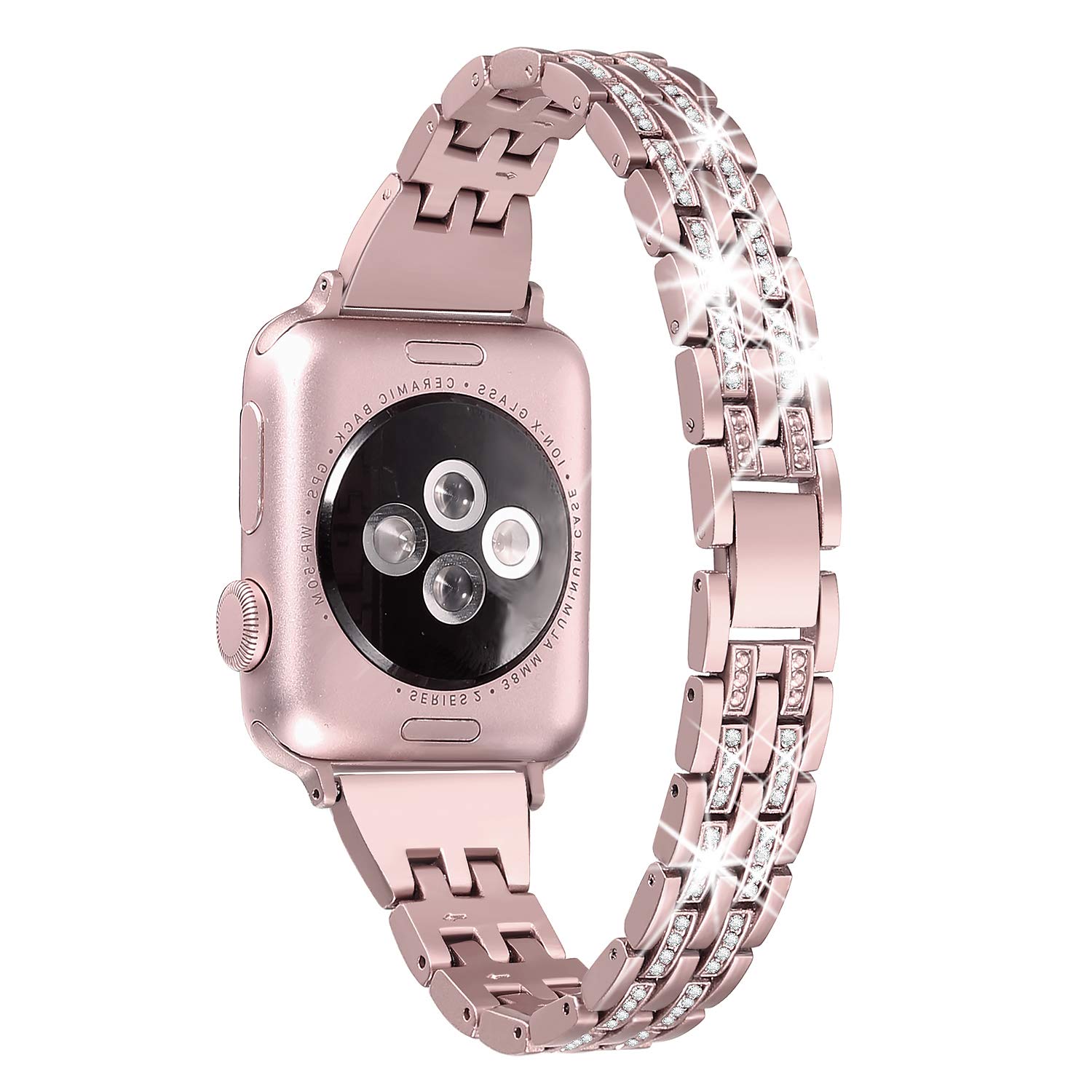 Foto 2 pulgar | Correa de Reloj Secbolt Bling Metal para Apple 38-42 Mm - Venta Internacional