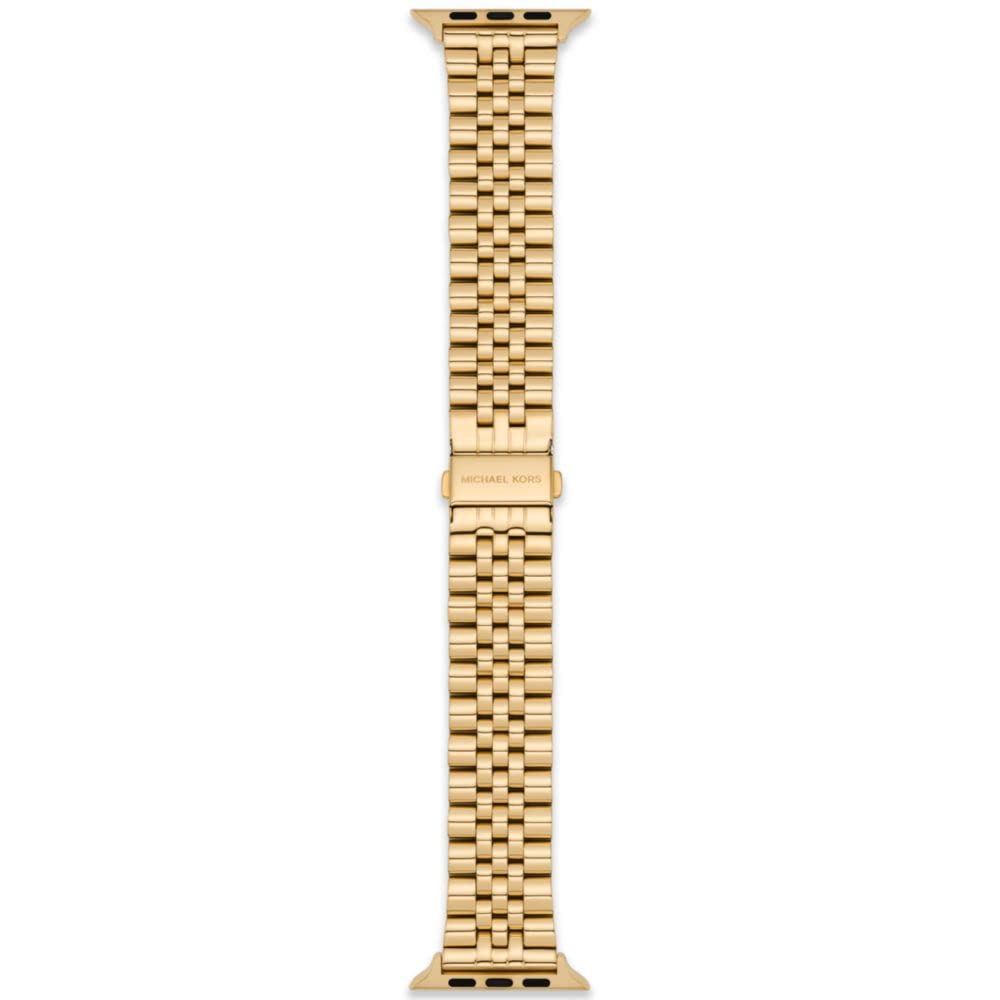 Foto 2 pulgar | Correa de Reloj Michael Kors de Acero Inoxidable Dorado para Apple Watch - Venta Internacional