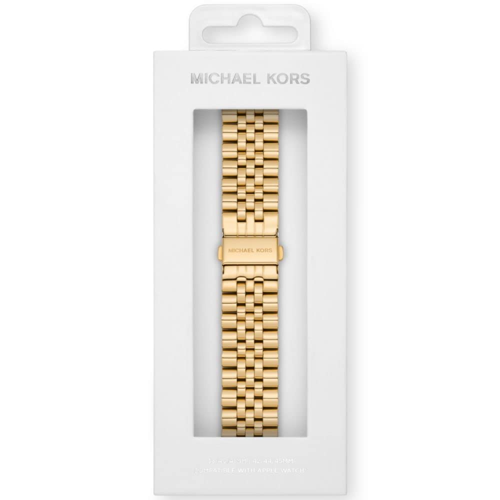 Foto 7 pulgar | Correa de Reloj Michael Kors de Acero Inoxidable Dorado para Apple Watch - Venta Internacional