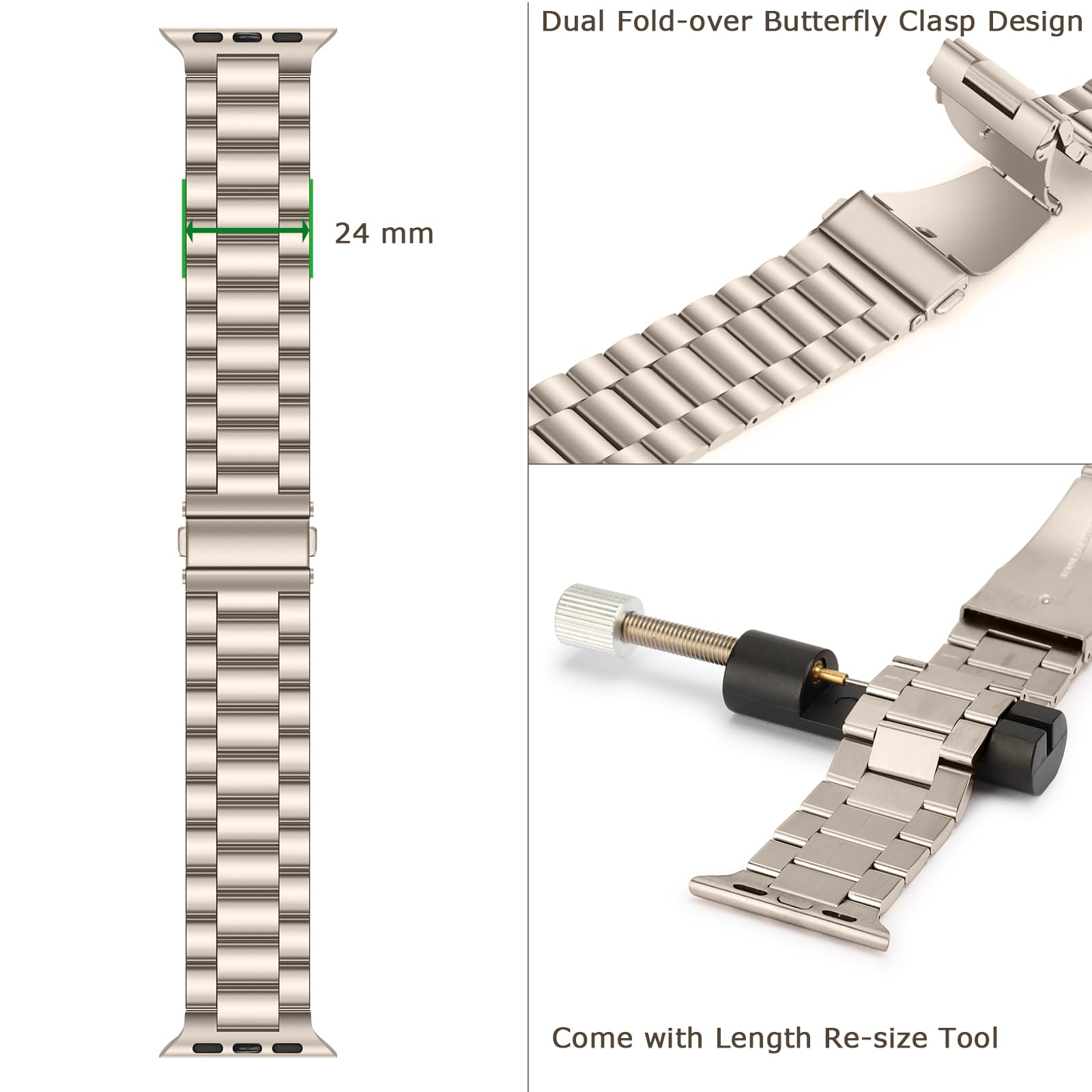 Foto 6 pulgar | Correa de Reloj Tasikar Compatible con 2 a 49 mm - Venta Internacional