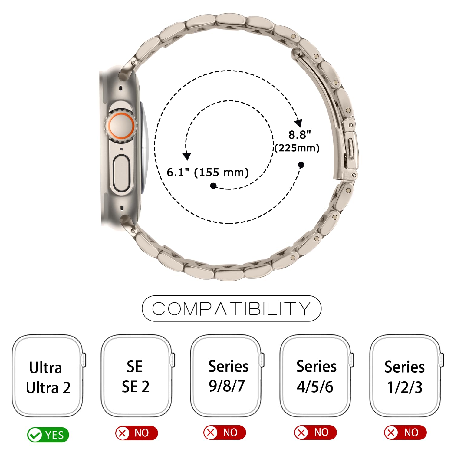 Foto 6 | Correa de Reloj Tasikar Compatible con 2 a 49 mm - Venta Internacional