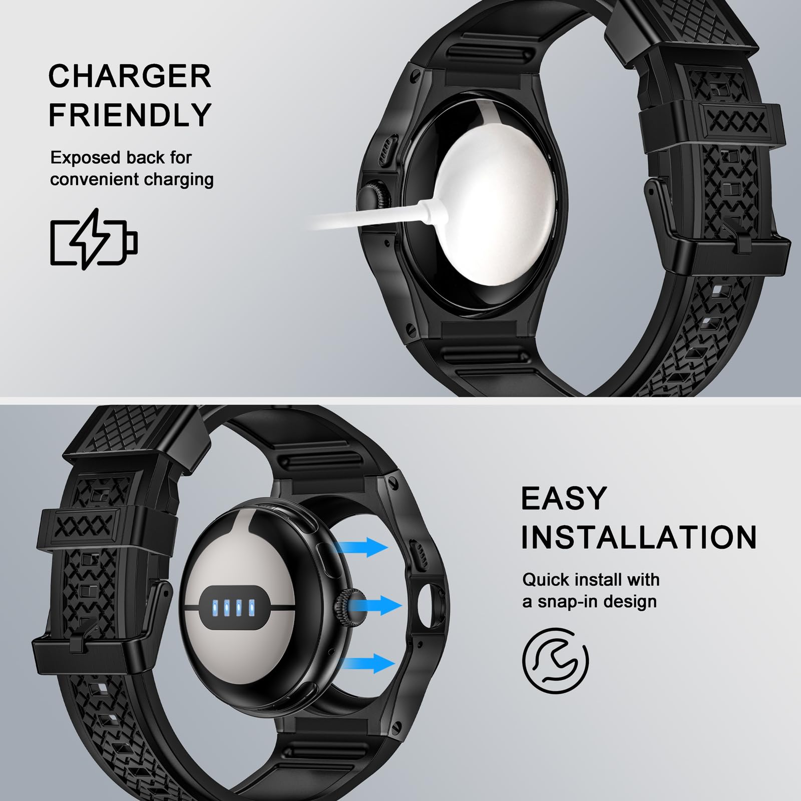 Foto 6 pulgar | Correas De Repuesto Y Funda Protectora Para Google Pixel Watch - Venta Internacional.