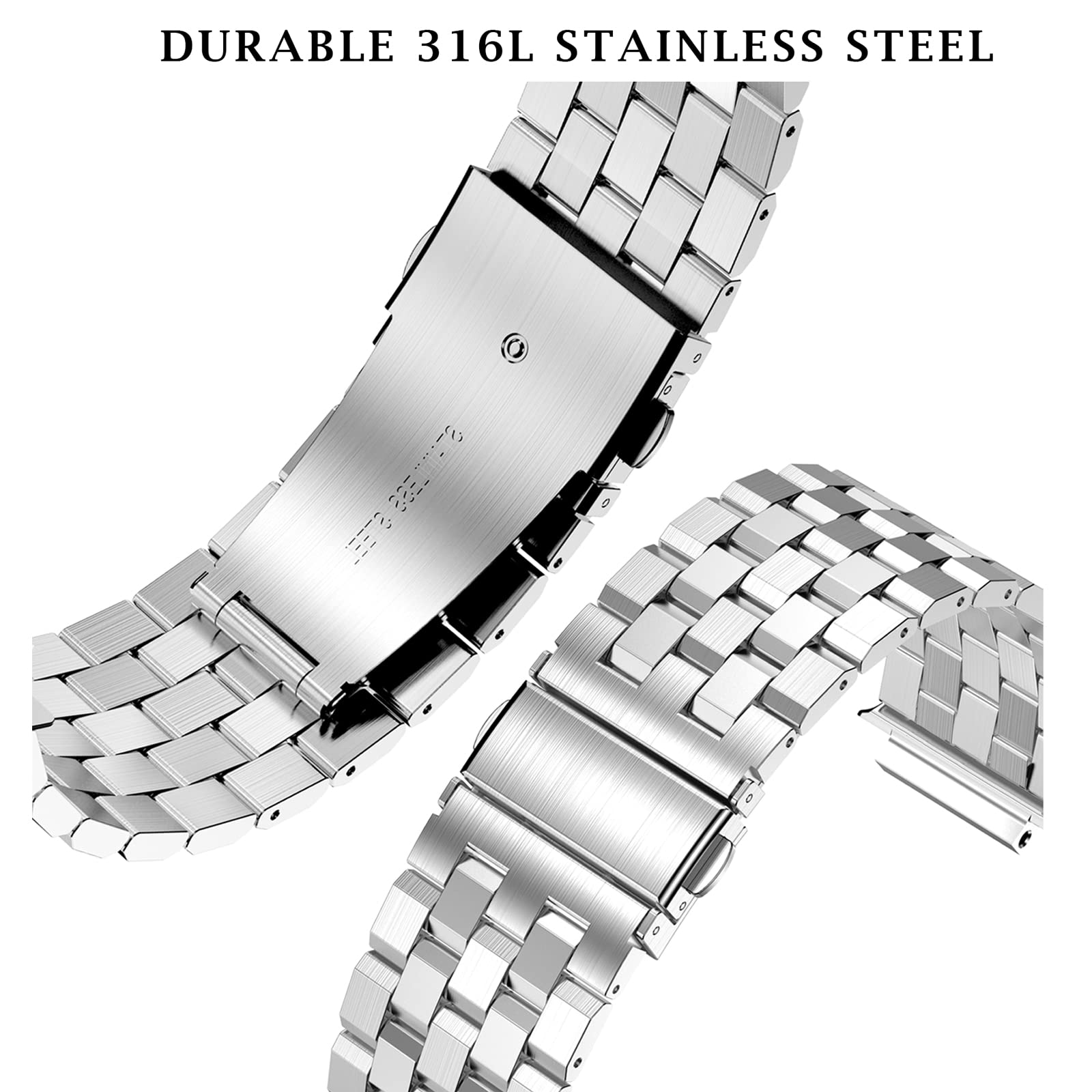 Foto 4 | Correa de Reloj y Funda Suplink de Acero Inoxidable de 45 mm para Apple Watch - Venta Internacional