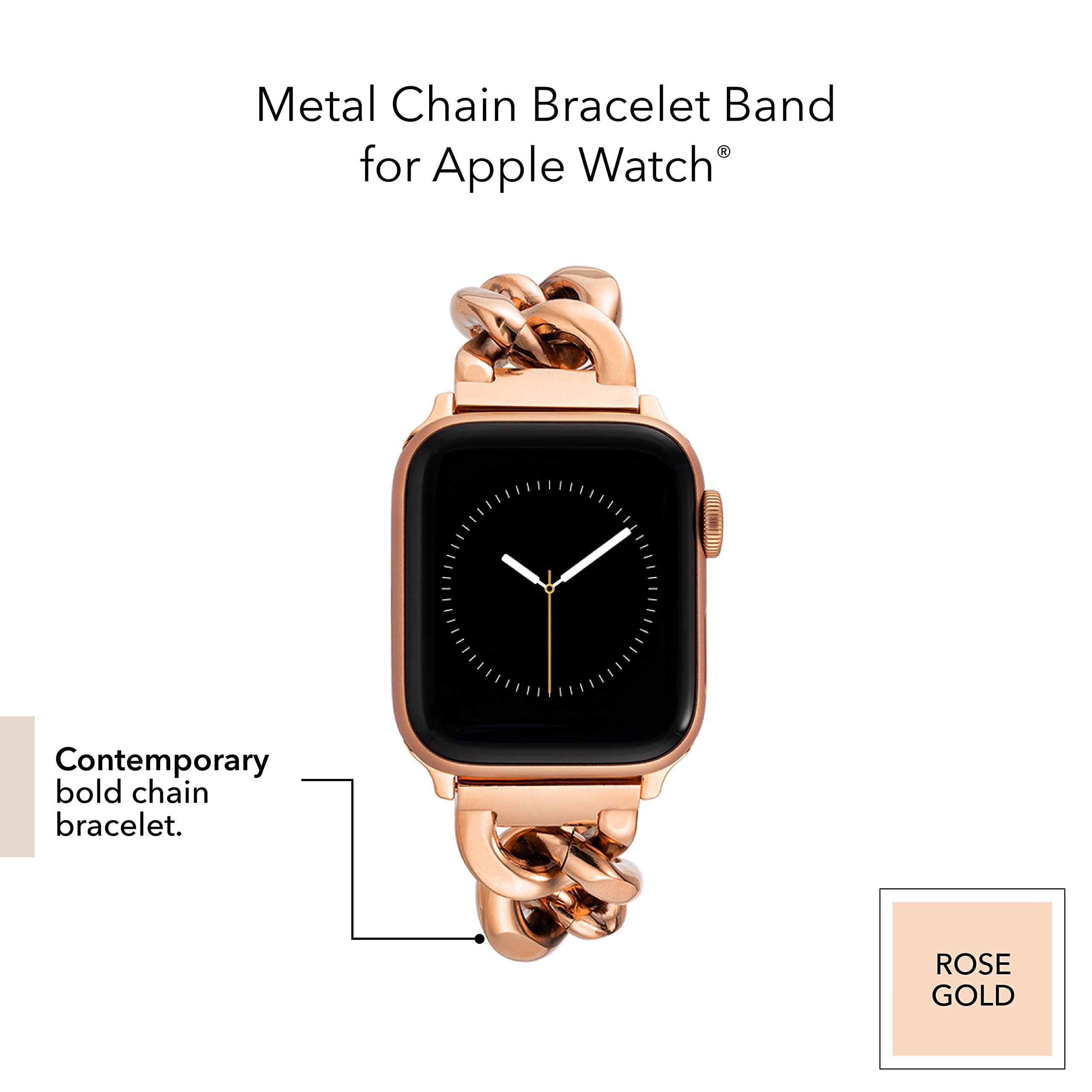 Foto 4 pulgar | Pulsera para Apple Watch Anne Klein Rose Gold - Venta Internacional