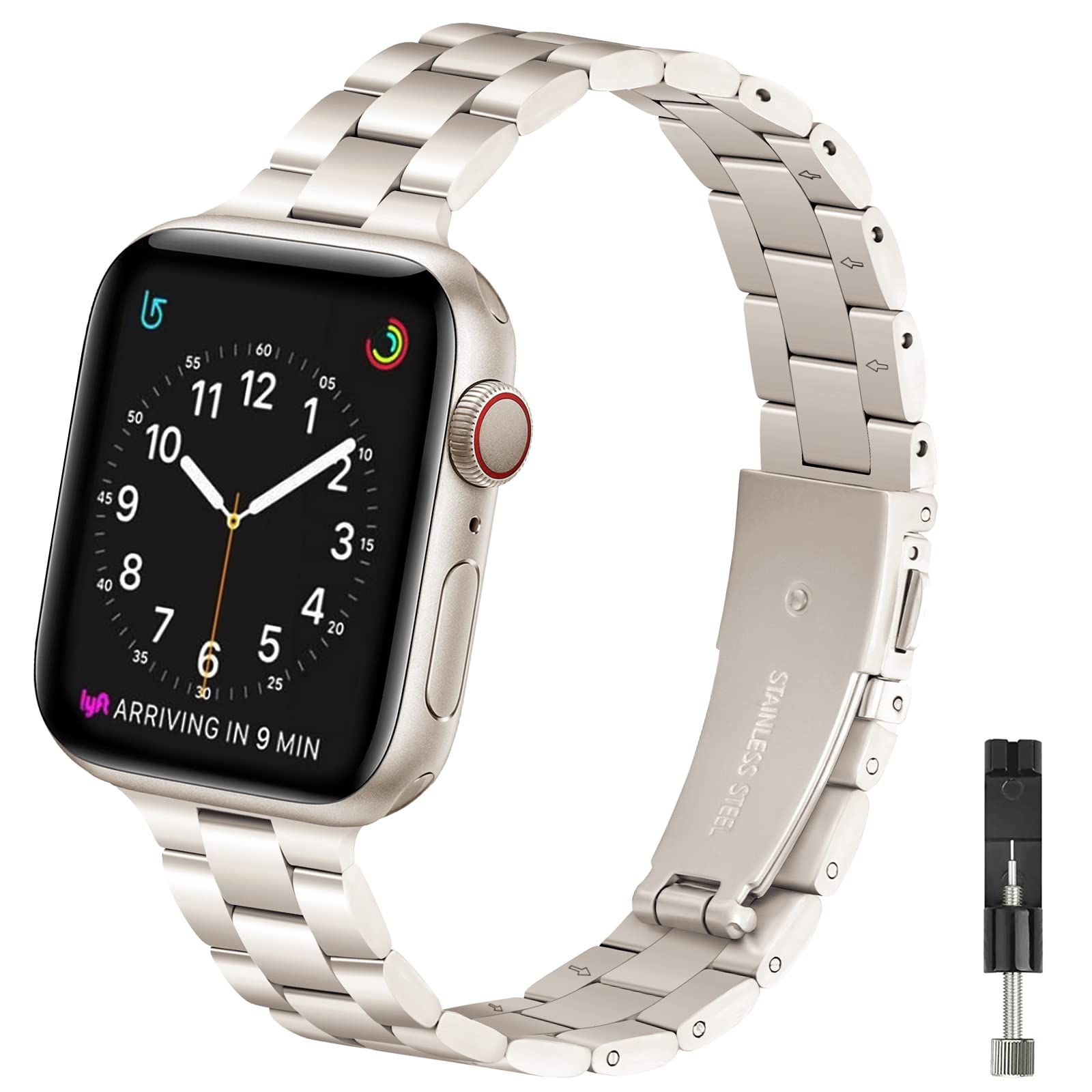 Correa Omiu Thin para Apple Acero Inoxidable Serie 38-49 Mm - Venta Internacional $885