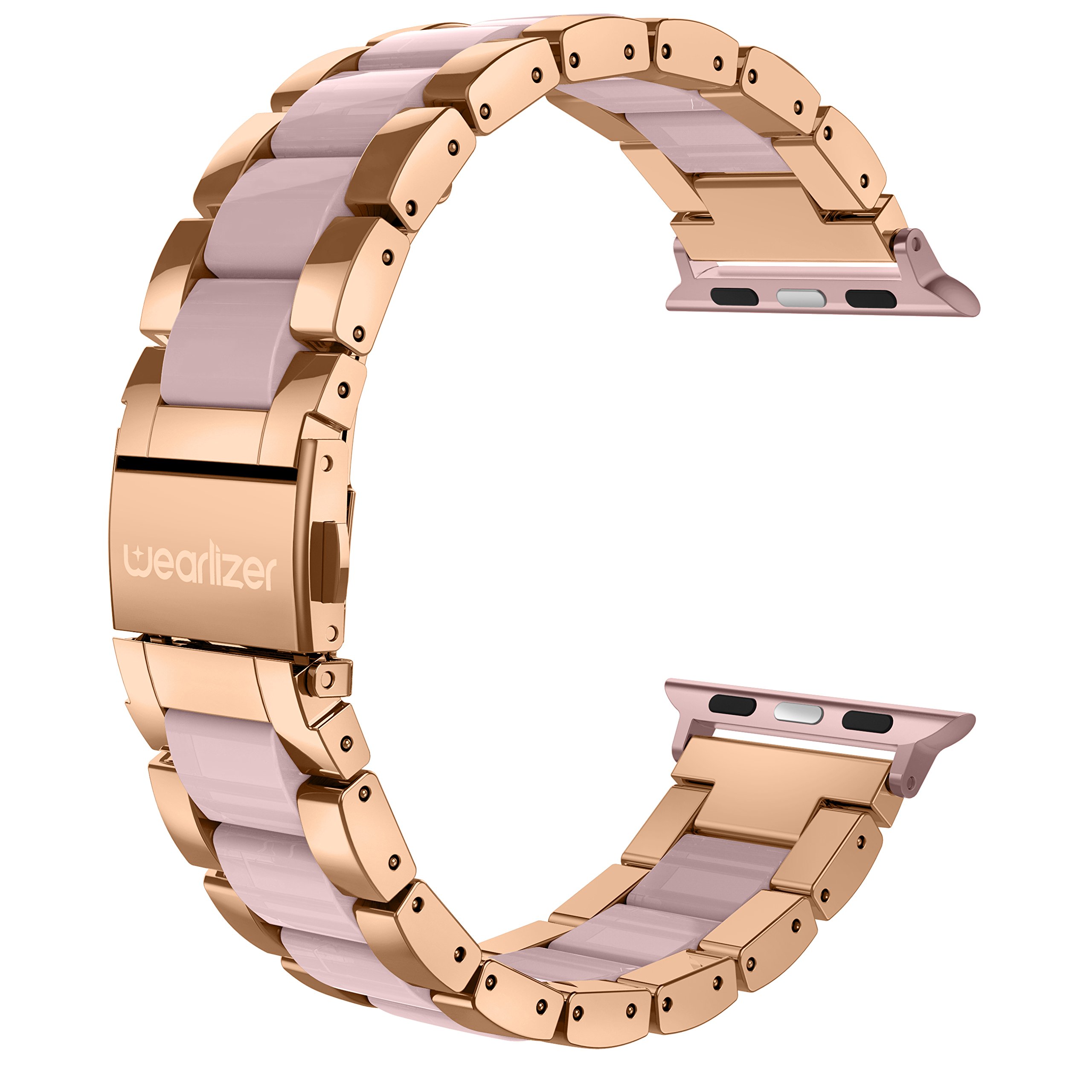 Correa De Reloj Wearlizer Compatible Con Apple 38/40/41 Mm, Color Rosa - Venta Internacional.