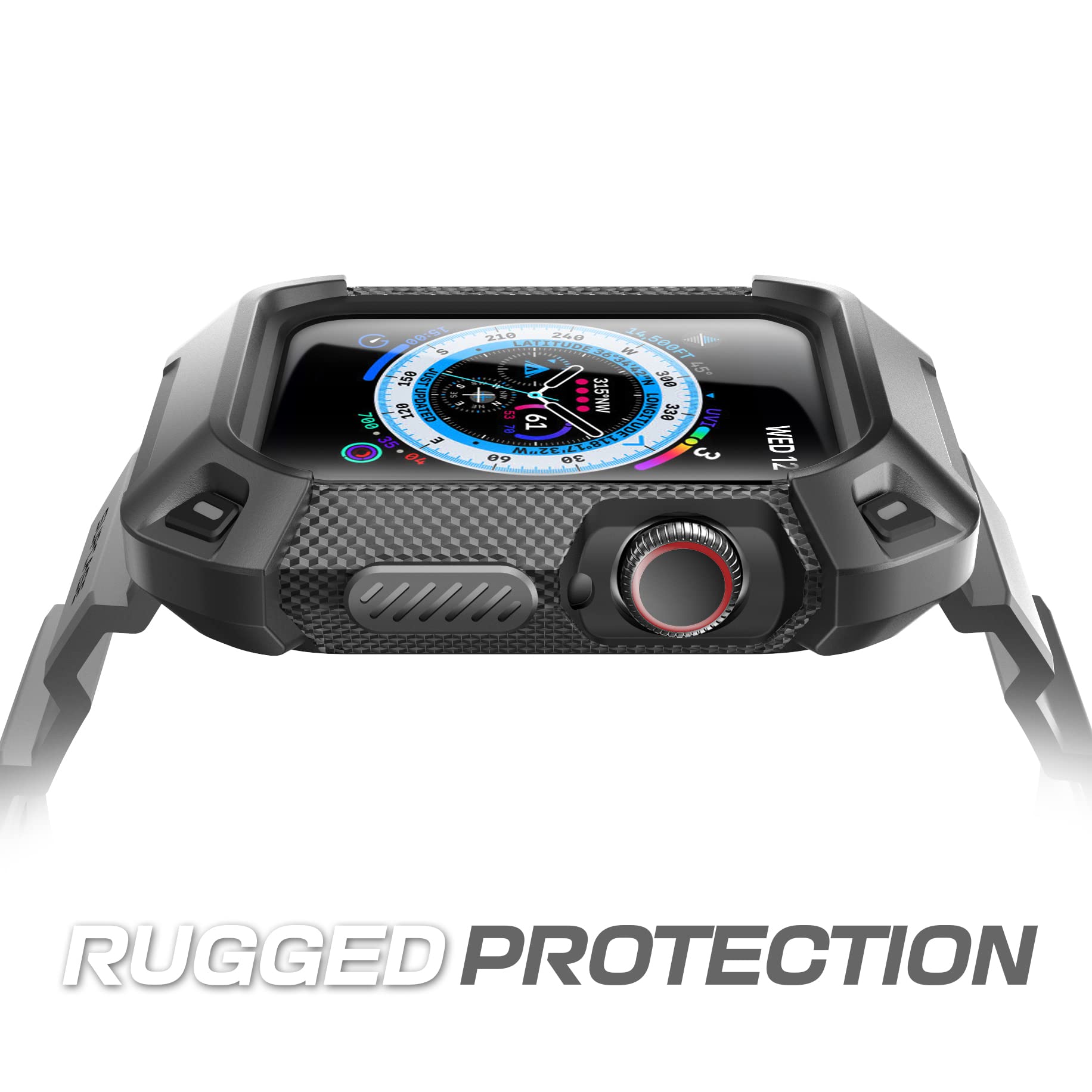 Foto 3 pulgar | Funda con Correa para Apple Watch Supcase Negro - Venta Internacional