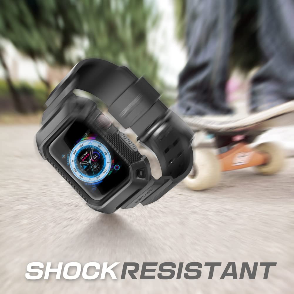 Foto 6 pulgar | Funda con Correa para Apple Watch Supcase Negro - Venta Internacional