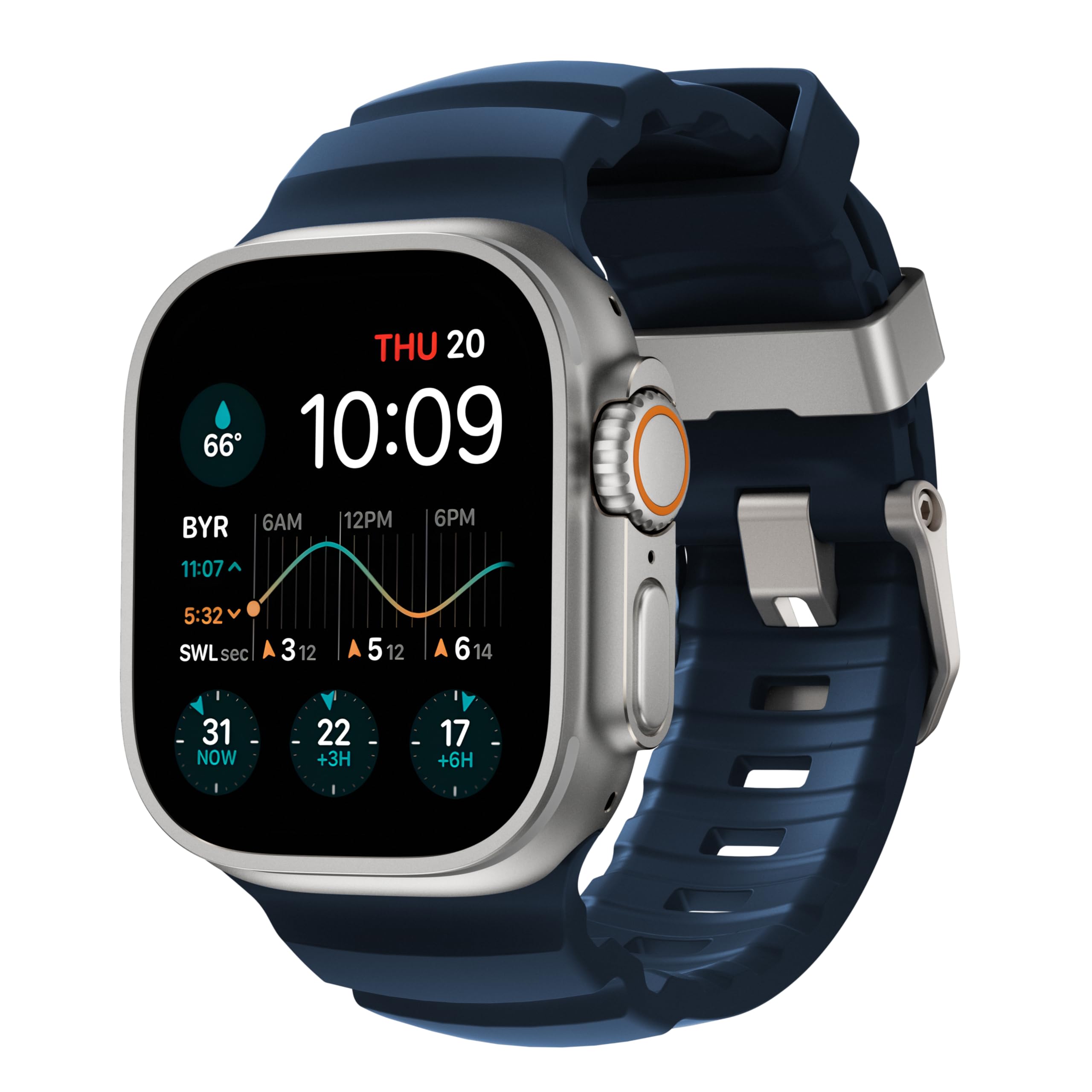 Foto 2 pulgar | Correa para Apple Watch Nomad Rocky Point Azul Atlántico - Venta Internacional
