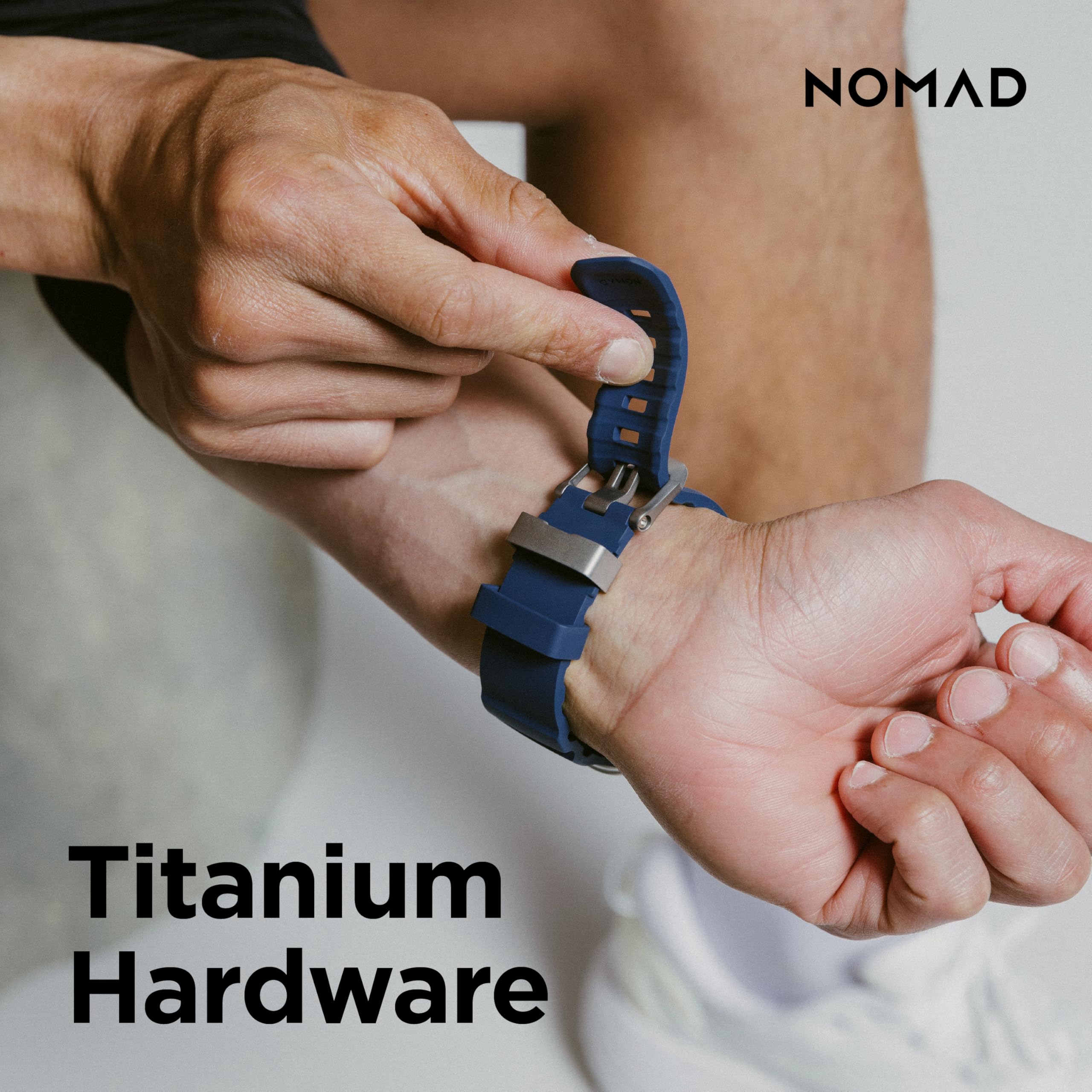 Foto 6 pulgar | Correa para Apple Watch Nomad Rocky Point Azul Atlántico - Venta Internacional