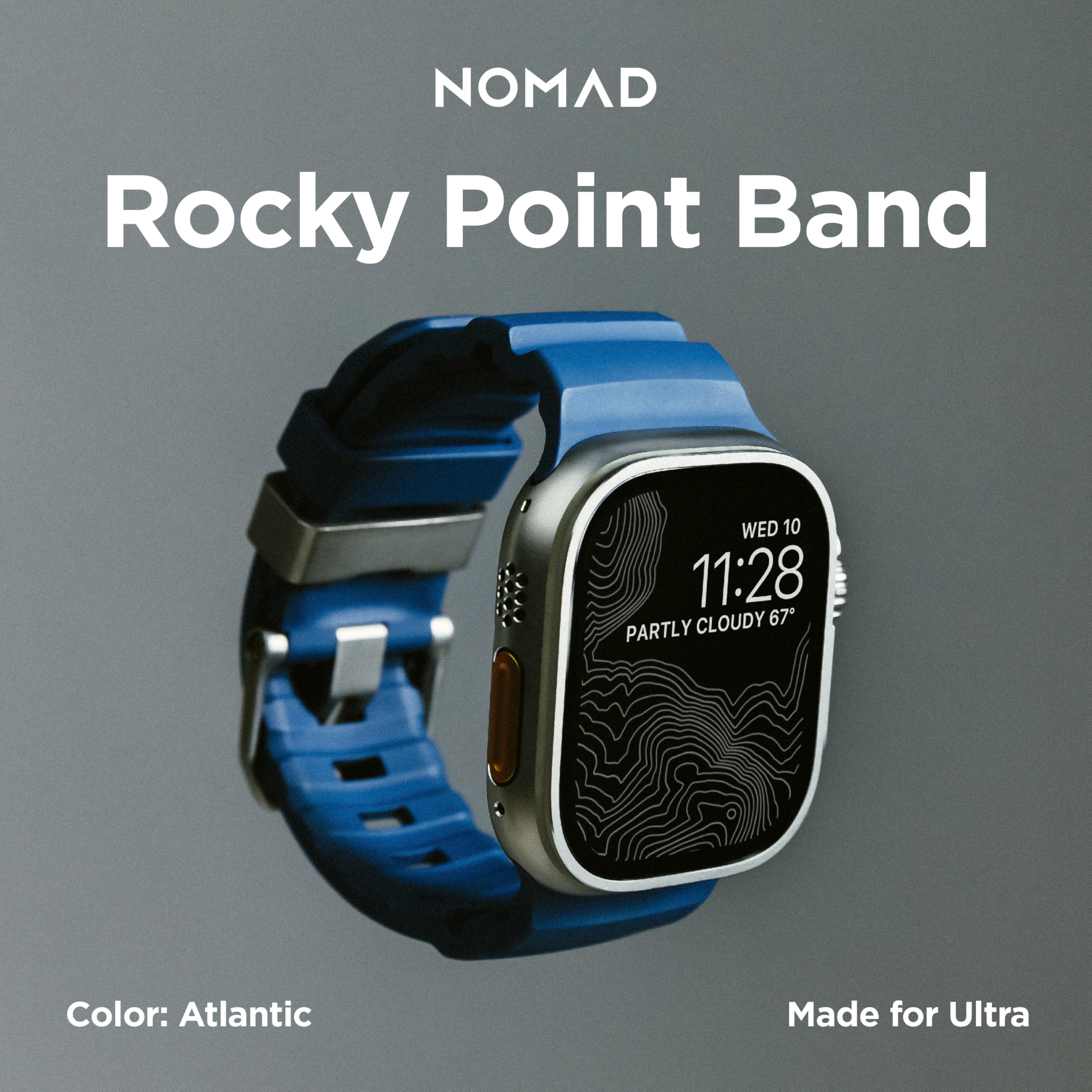 Foto 7 pulgar | Correa para Apple Watch Nomad Rocky Point Azul Atlántico - Venta Internacional