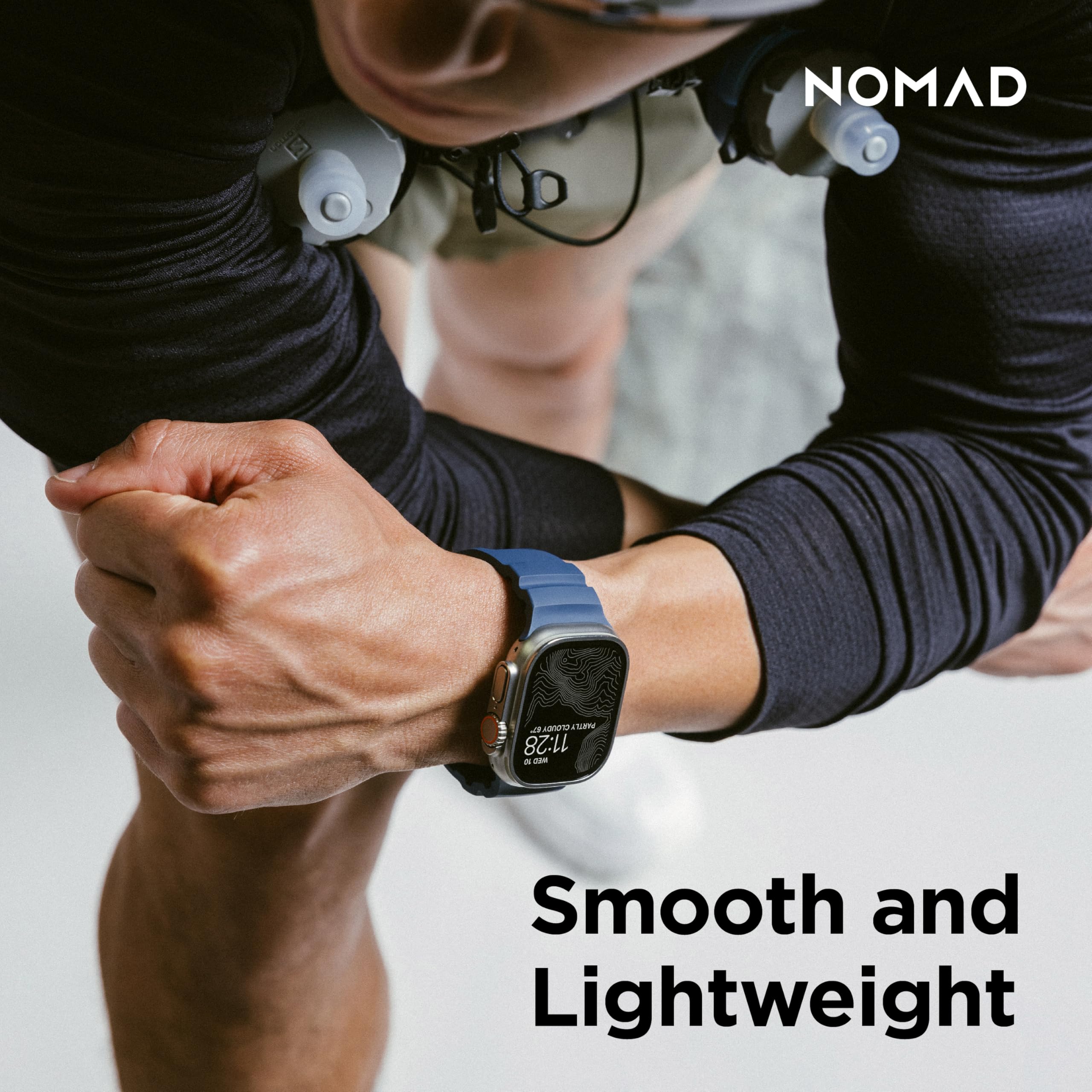 Foto 8 pulgar | Correa para Apple Watch Nomad Rocky Point Azul Atlántico - Venta Internacional