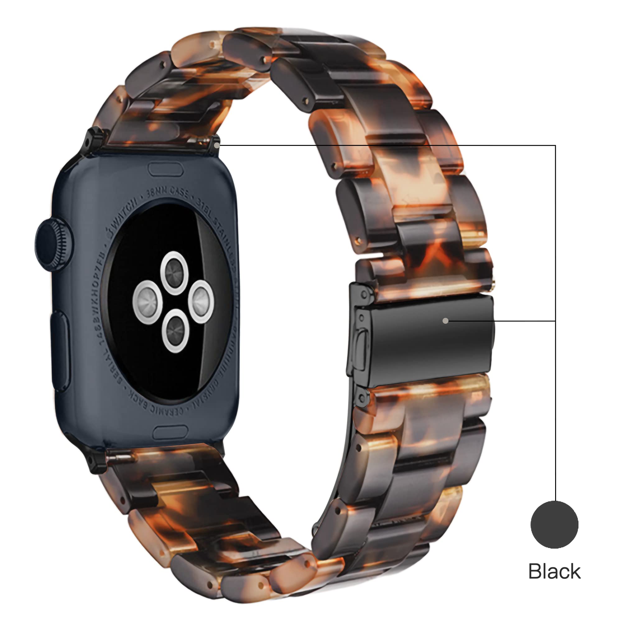 Foto 3 pulgar | Reloj De Pulsera Light House Fashion De Resina Para Apple Watch Series 10 - Venta Internacional.