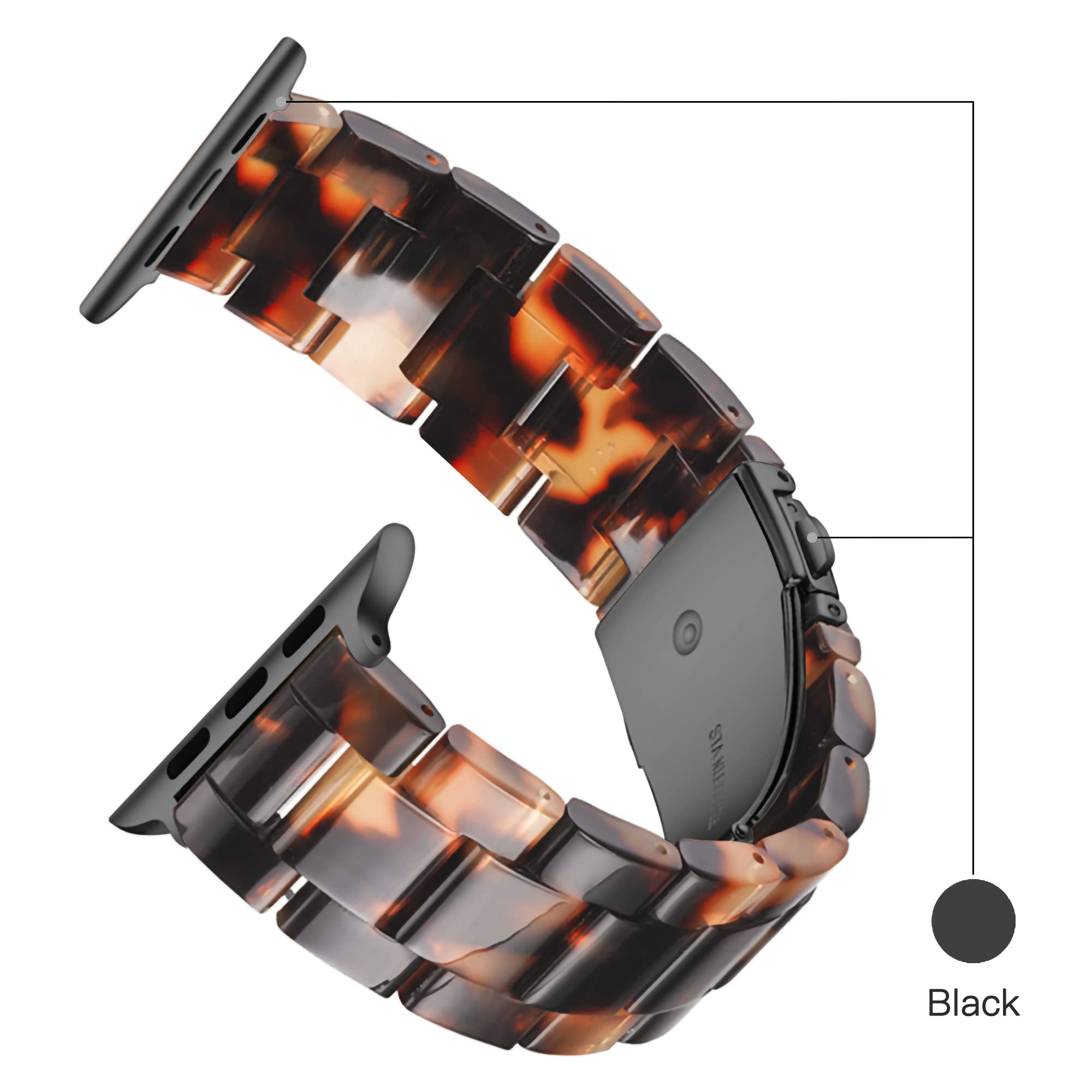 Foto 5 pulgar | Reloj De Pulsera Light House Fashion De Resina Para Apple Watch Series 10 - Venta Internacional.