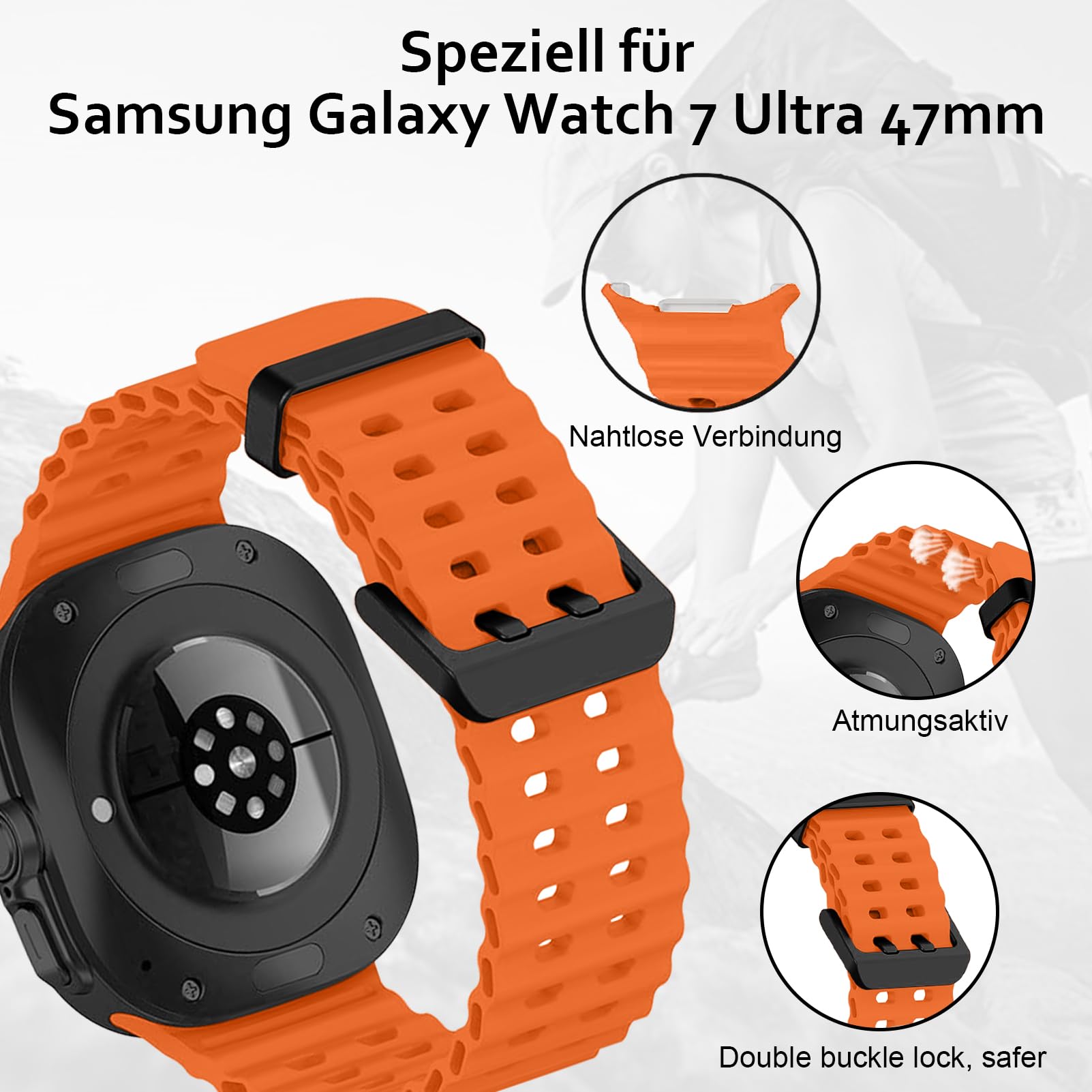 Foto 3 pulgar | Pack de 6 Correas de Reloj Compatibles con Samsung Galaxy Watch Ultra de 47 mm - Venta Internacional