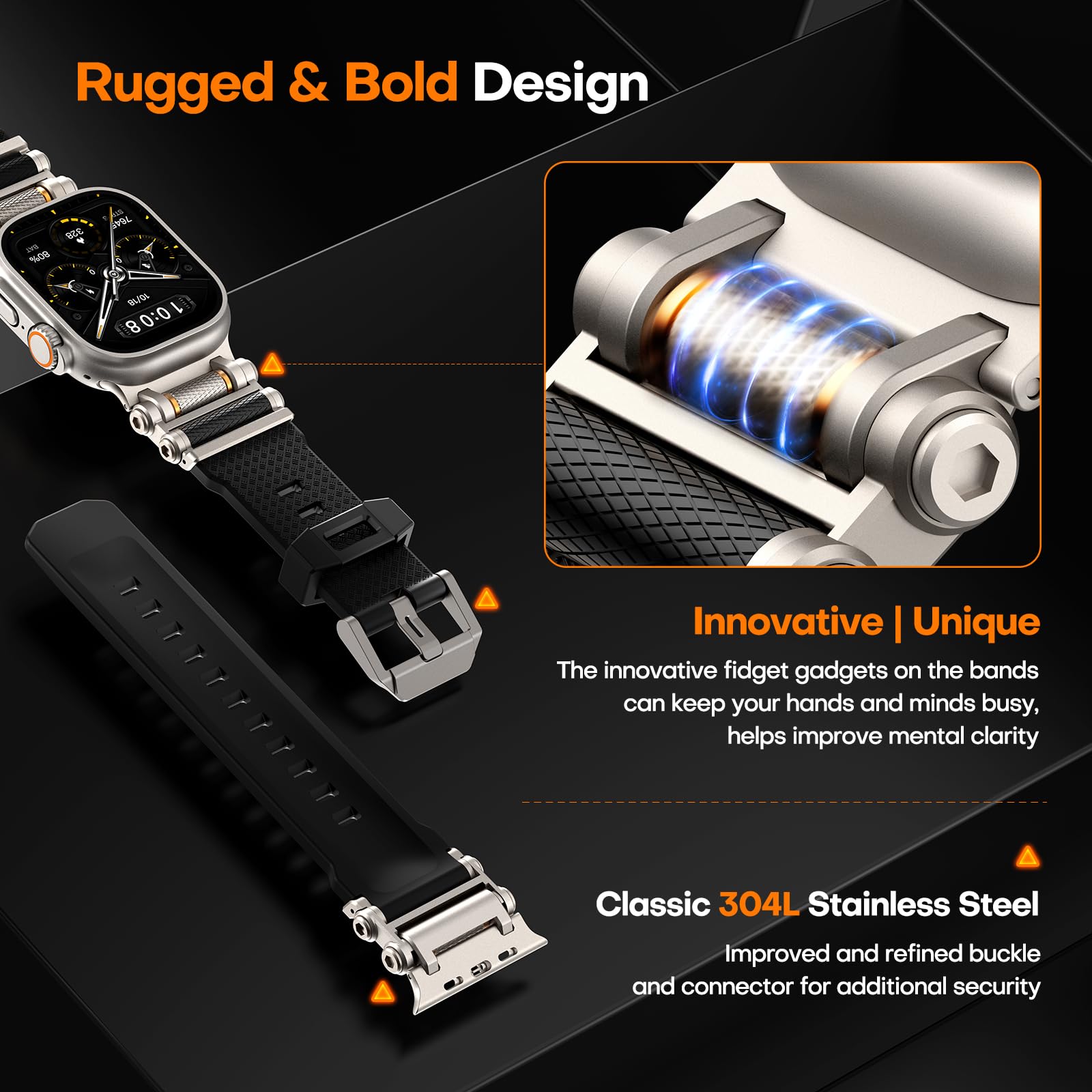 Foto 6 pulgar | Correa de Reloj Tauri para Apple Watch Ultra 2/1 de 49 mm - Venta Internacional