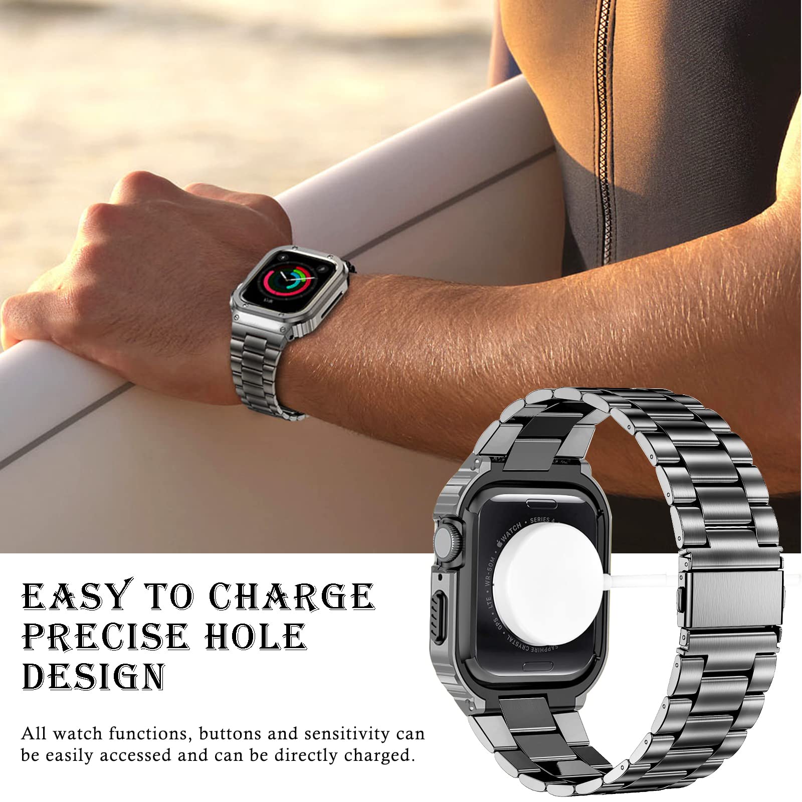 Foto 7 pulgar | Correas con Funda Miohhr para Apple Watch-Venta Internacional